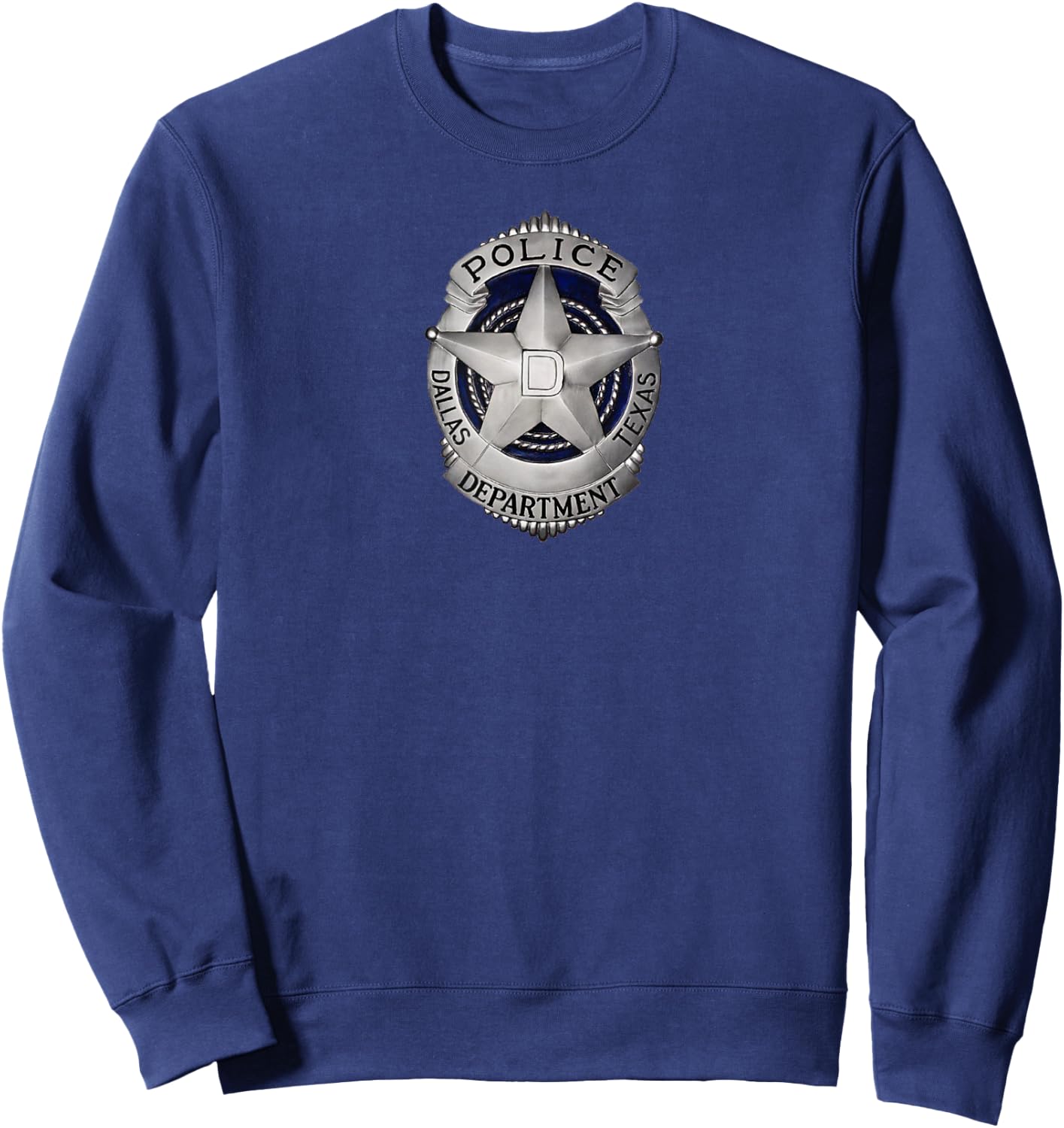 Dallas Police Shield T Shirt Sweatshirt - Sweatshirt | Navy