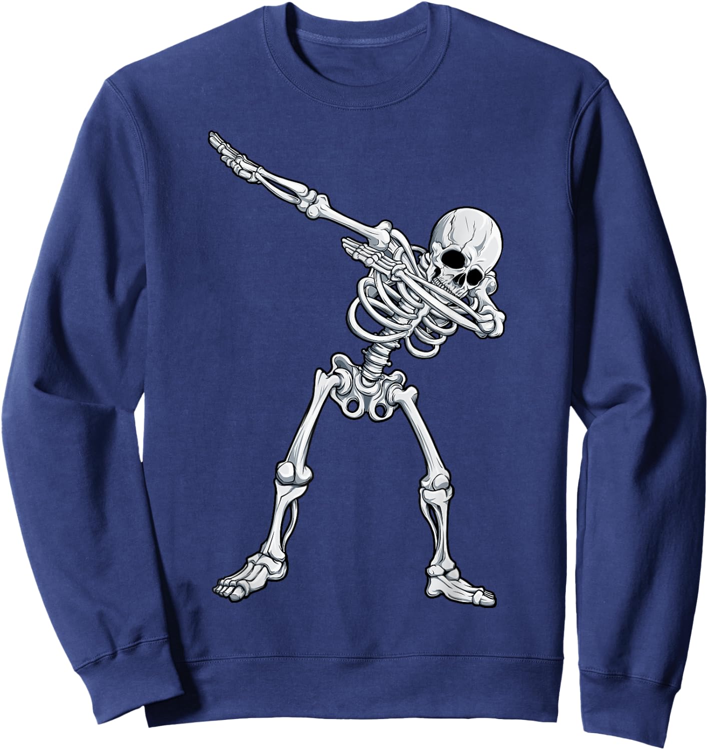 Dabbing Skeleton T Shirt Halloween Kids Boys Men Funny Dab Sweatshirt - Sweatshirt | Navy