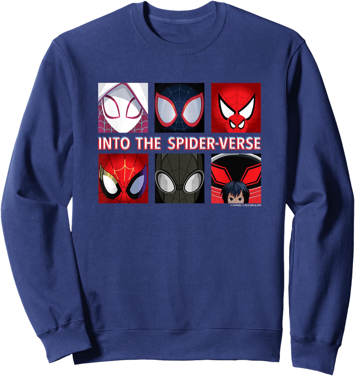 Marvel Spider-Man Into the Spider-Verse Spider-Heroes Sweatshirt - Sweatshirt | Navy