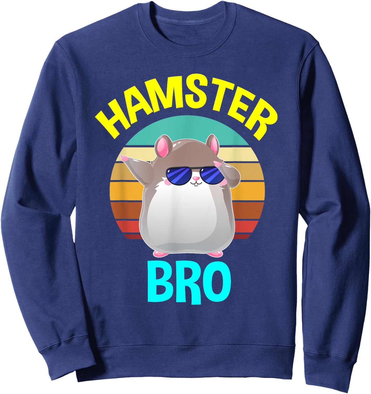 Hamster Shirt for Boys Bro Brother Cute Funny Costume Gifts Sweatshirt - Sweatshirt | Navy