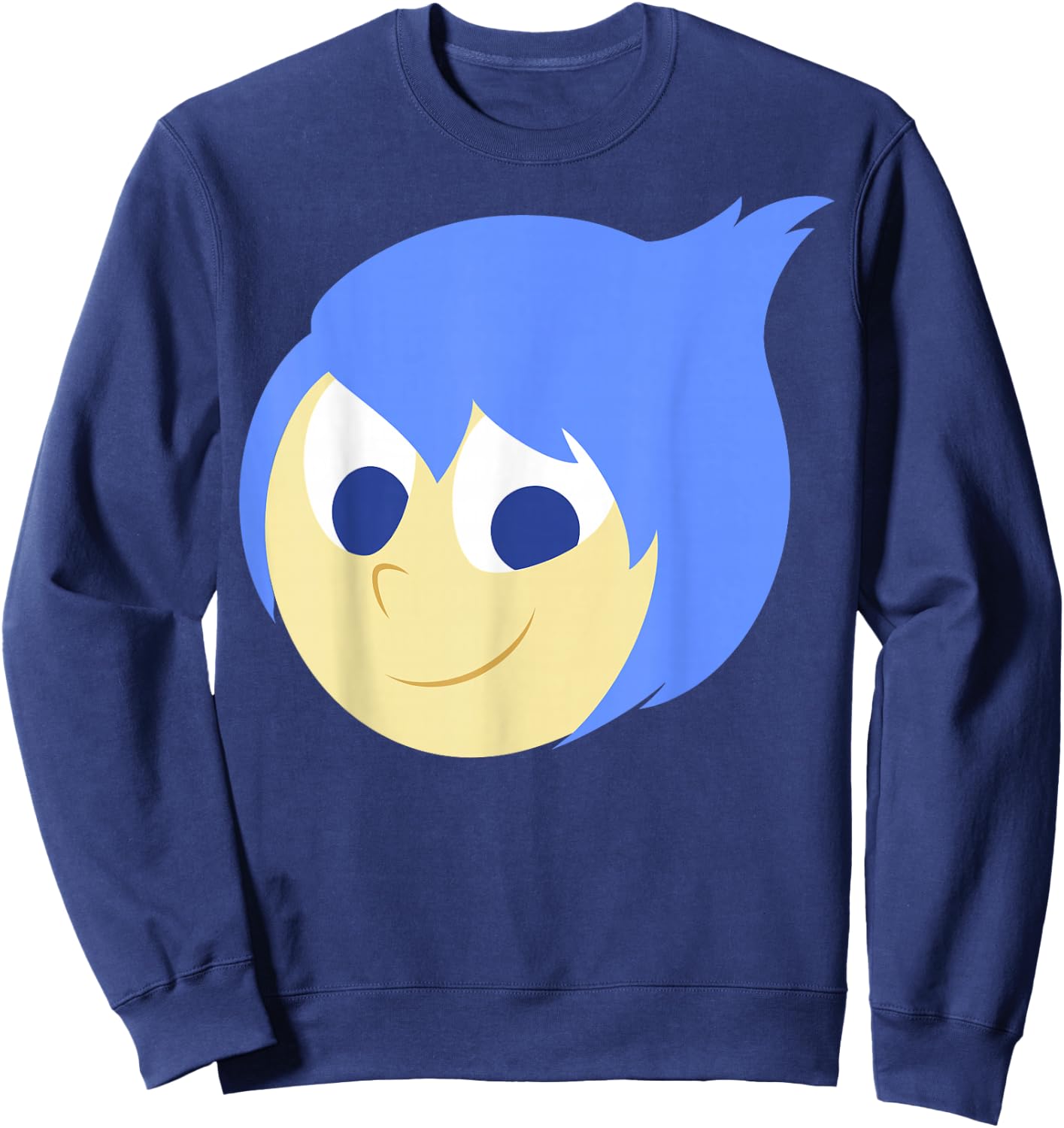 Disney Pixar Inside Out Joy Face Halloween Small Sweatshirt - Sweatshirt | Navy
