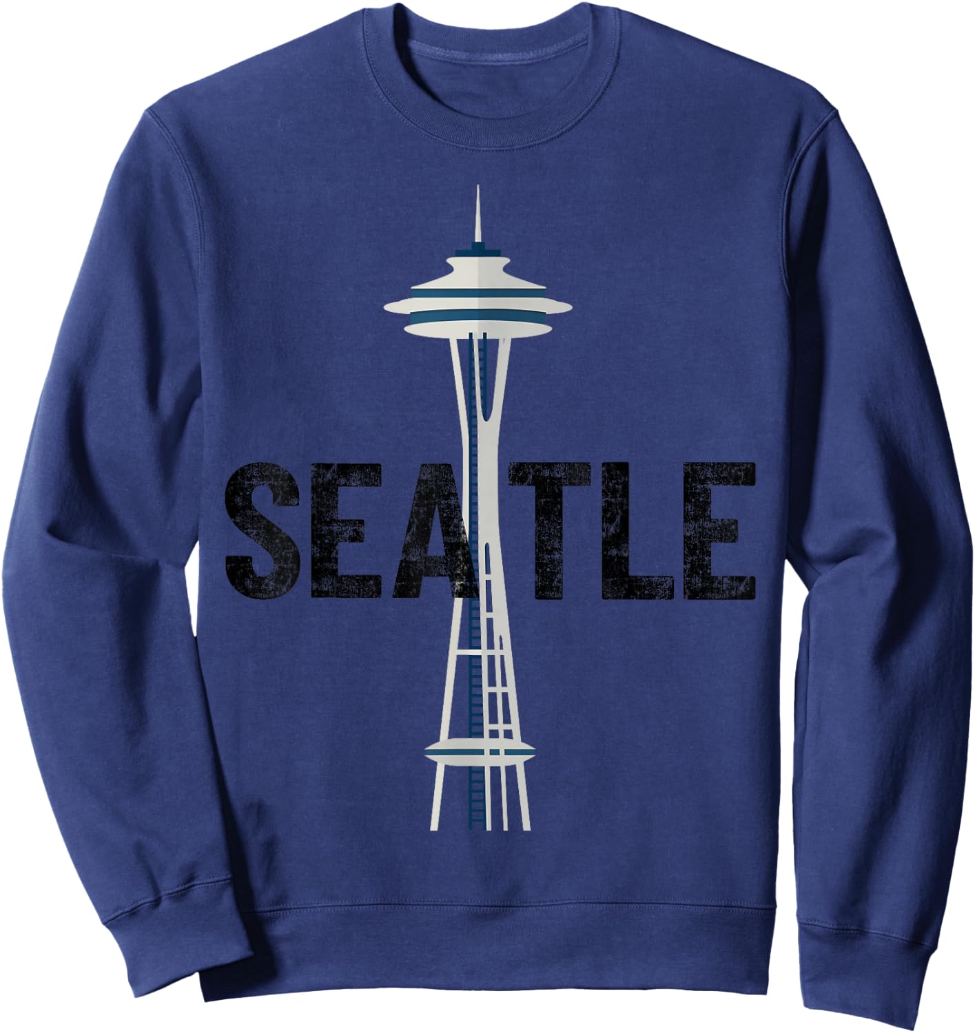 Cool Seattle Space Needle Traveler Souvenir Washington State Sweatshirt - Sweatshirt | Navy
