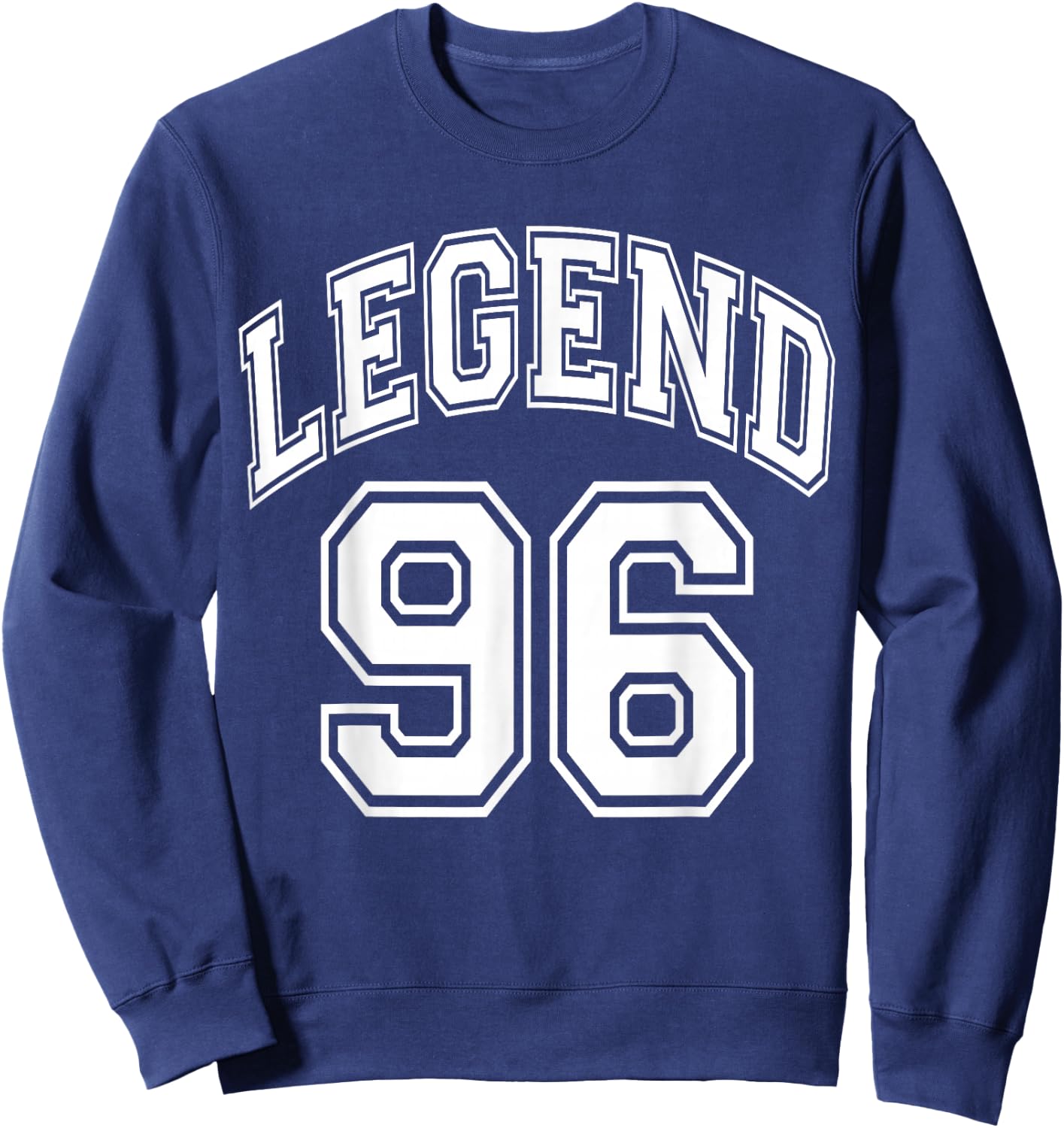 Legend 96 Years Old Number Team 96th Birthday 1996 Sweatshirt - Sweatshirt | Navy
