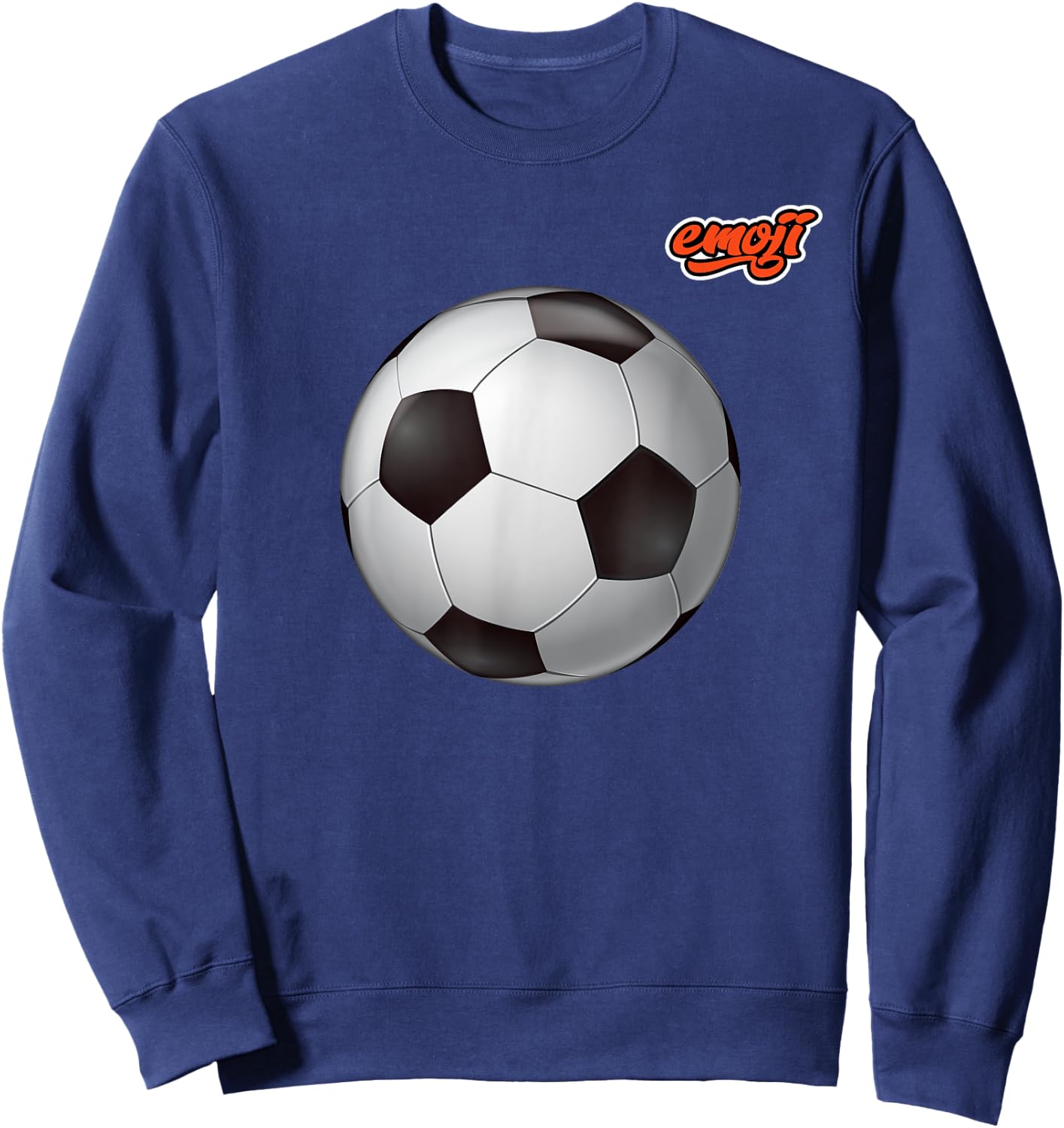 soccer ball Glossy Sweatshirt - Sweatshirt | Navy