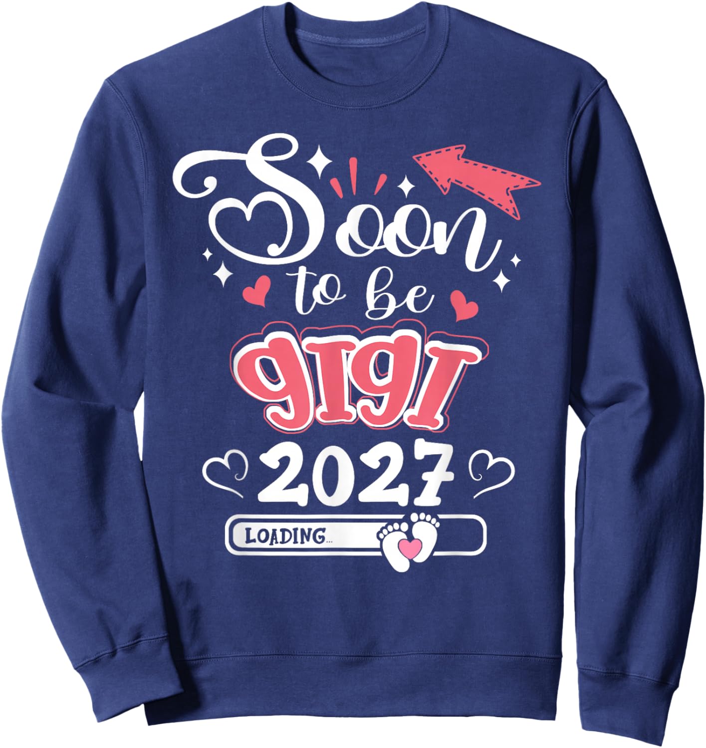 Promoted to Mom est. 2027 Soon to be Gigi Sweatshirt - Sweatshirt | Navy