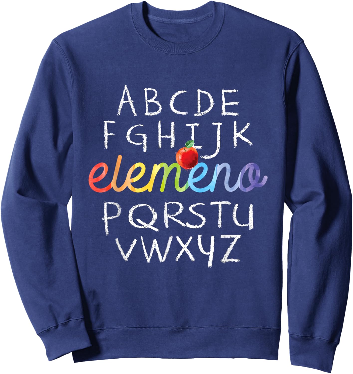 Elemeno Alphabet - Preschool Nursery - School Teacher Sweatshirt - Sweatshirt | Navy