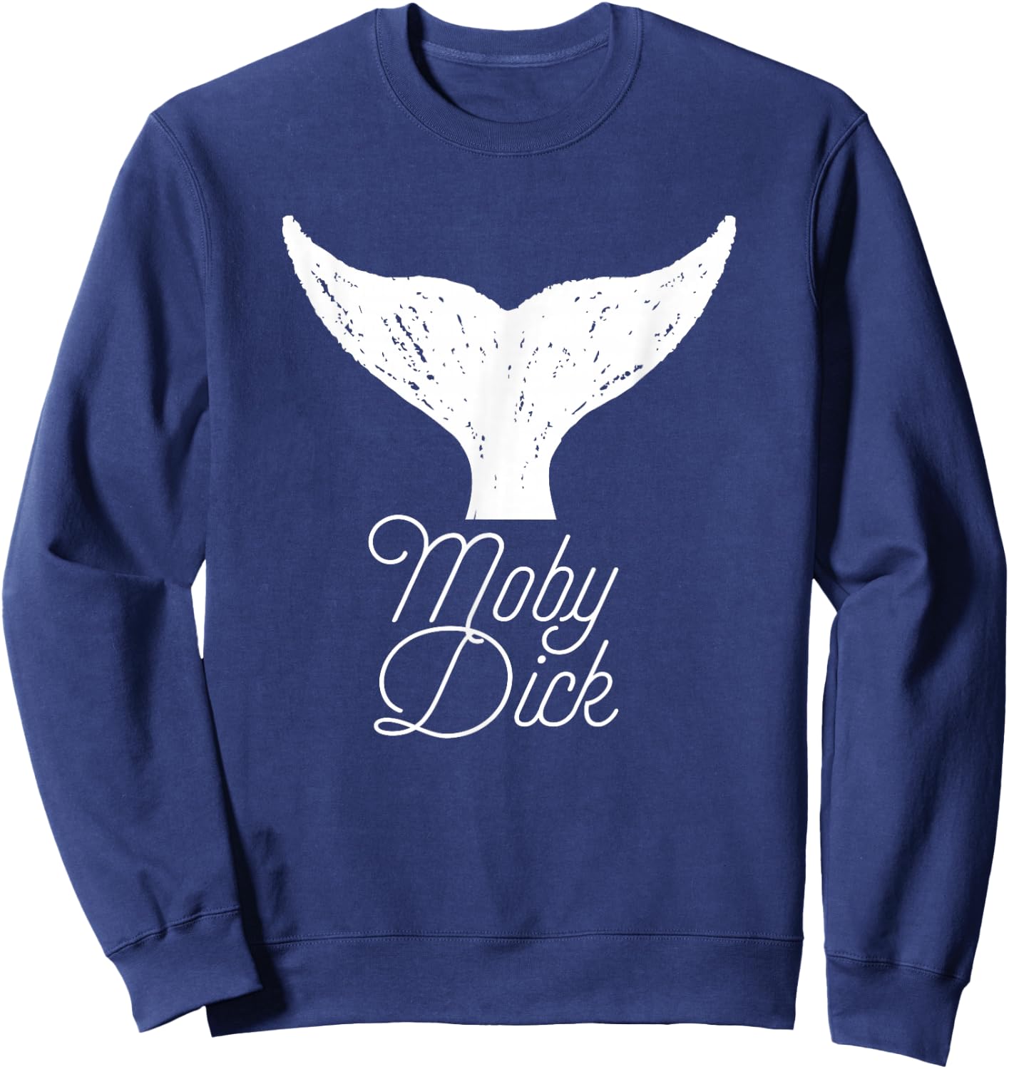 Moby Dick - Whale Tail Sweatshirt - Sweatshirt | Navy