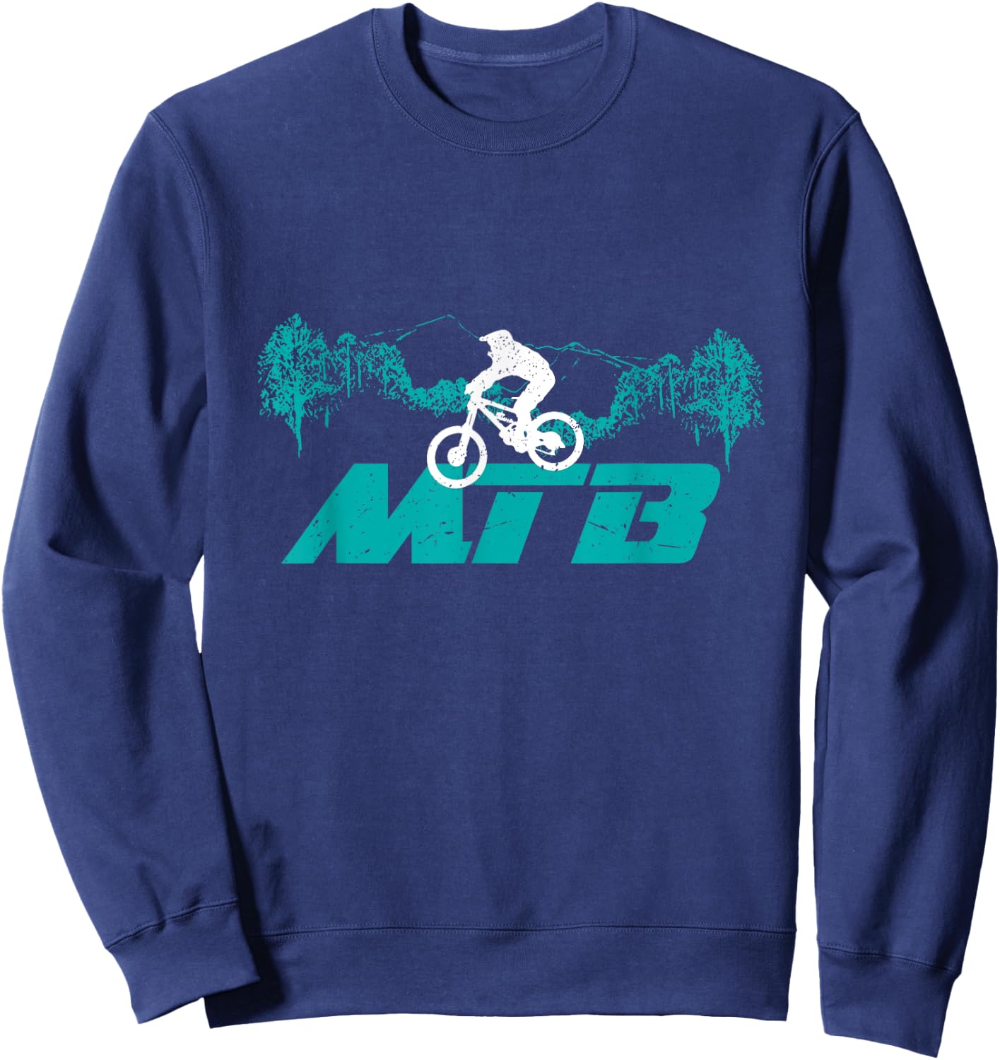 Mountain Bike - MTB Downhill Biking Biker Gift Sweatshirt - Sweatshirt | Navy