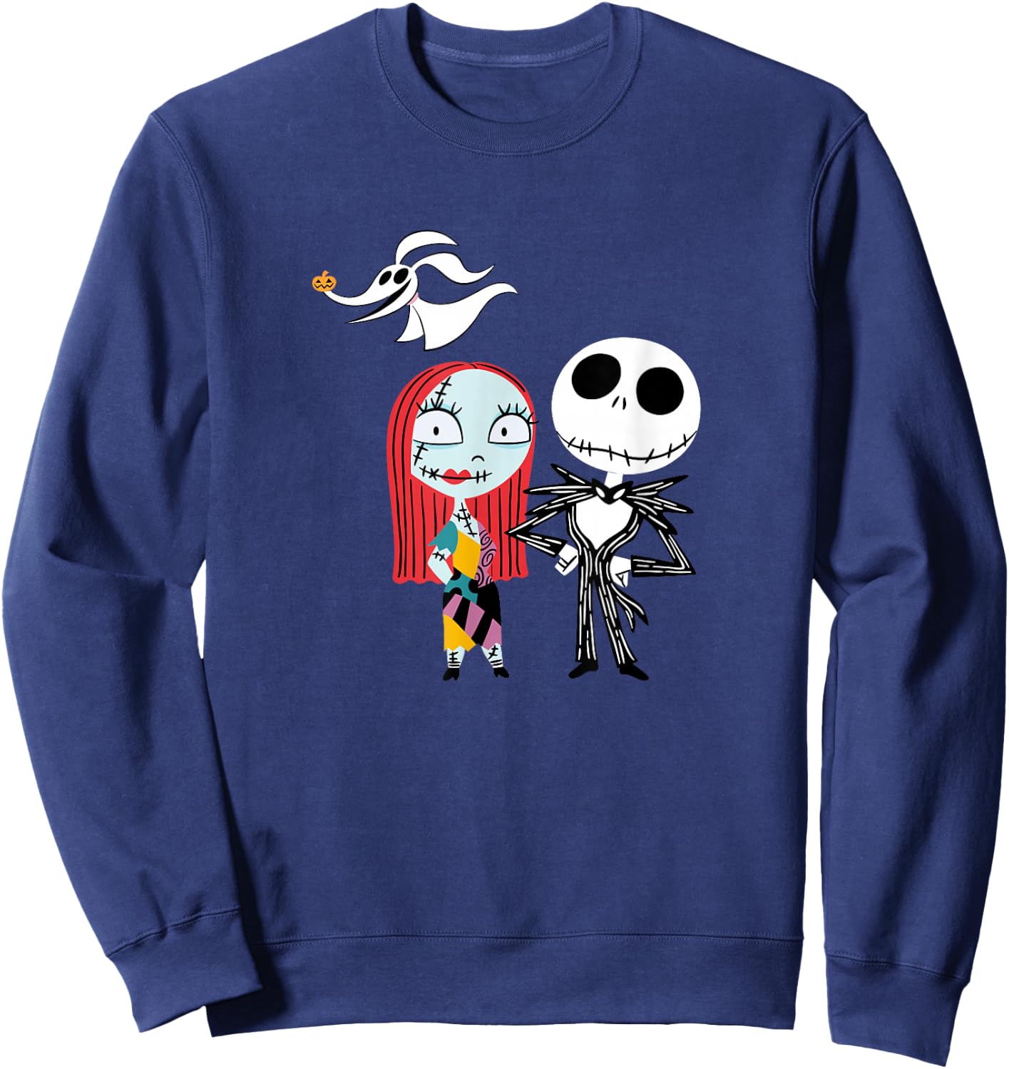 Disney - Nightmare Before Christmas Jack and Sally Sweatshirt - Sweatshirt | Navy