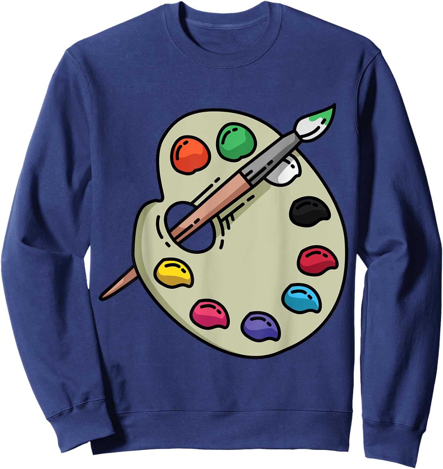 Painter Art Teacher Eazy Lazy Halloween Costume Women Kids Sweatshirt - Sweatshirt | Navy