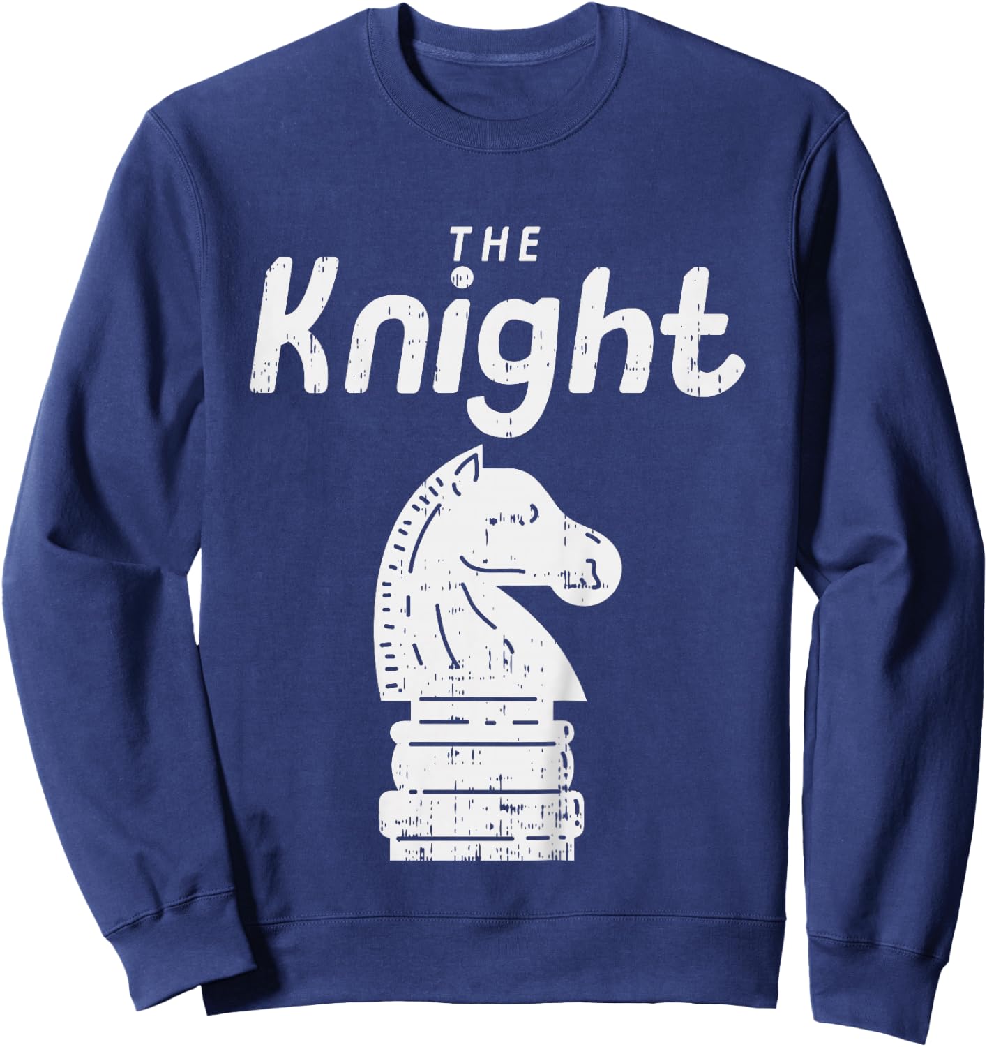 Kids Chess Piece The Knight Shirt Halloween Matching Costume Sweatshirt - Sweatshirt | Navy
