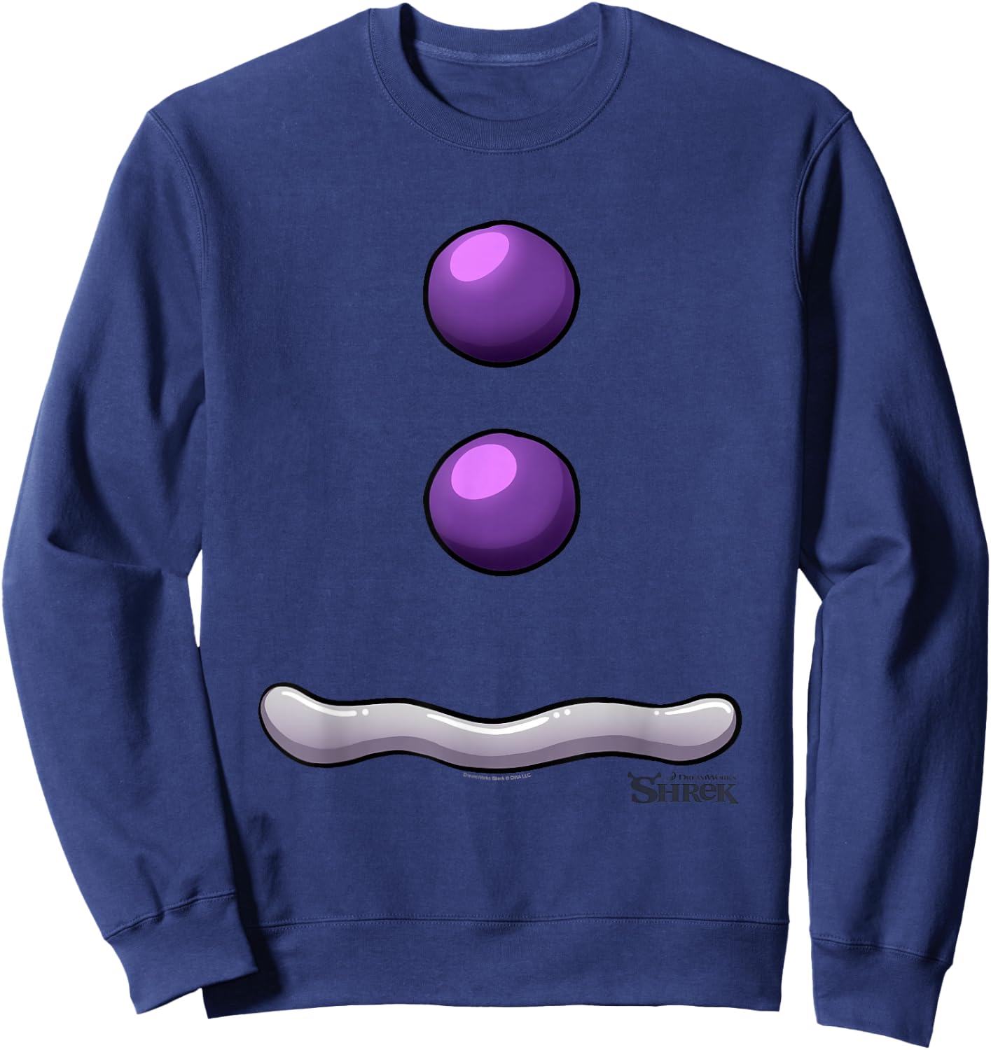 Shrek Halloween Gingy Iconic Big Chest Costume Sweatshirt - Sweatshirt | Navy