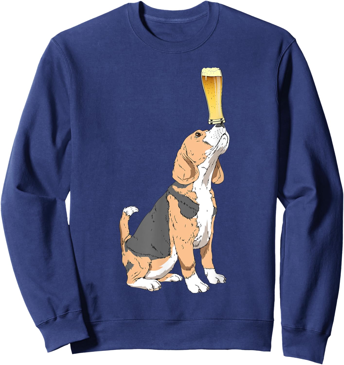 Beagle Beer Lovers Shirt Craft Beer T Shirt Sweatshirt - Sweatshirt | Navy