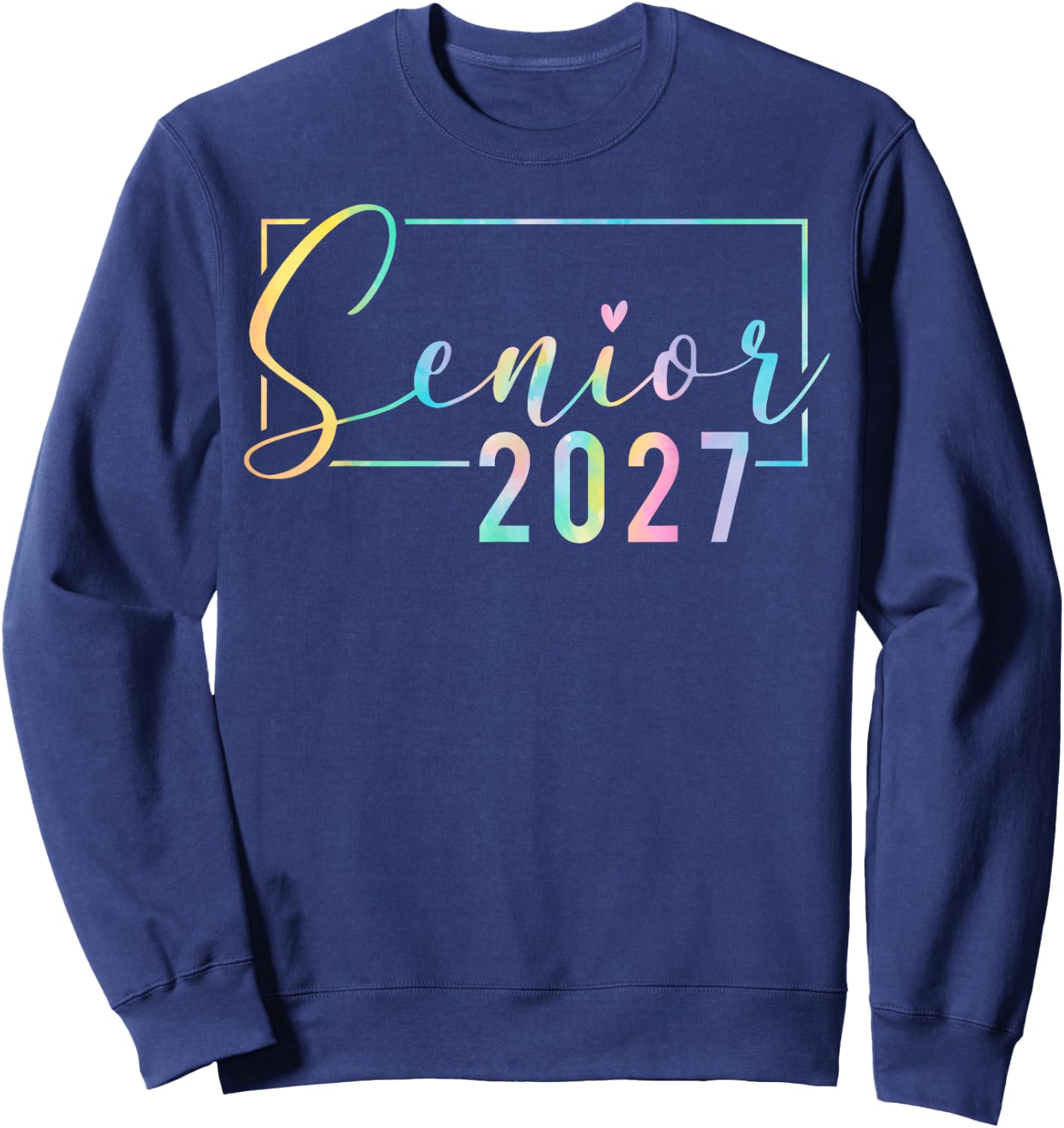 Senior 2027 Vintage High School Graduation Class of 2027 Sweatshirt - Sweatshirt | Navy