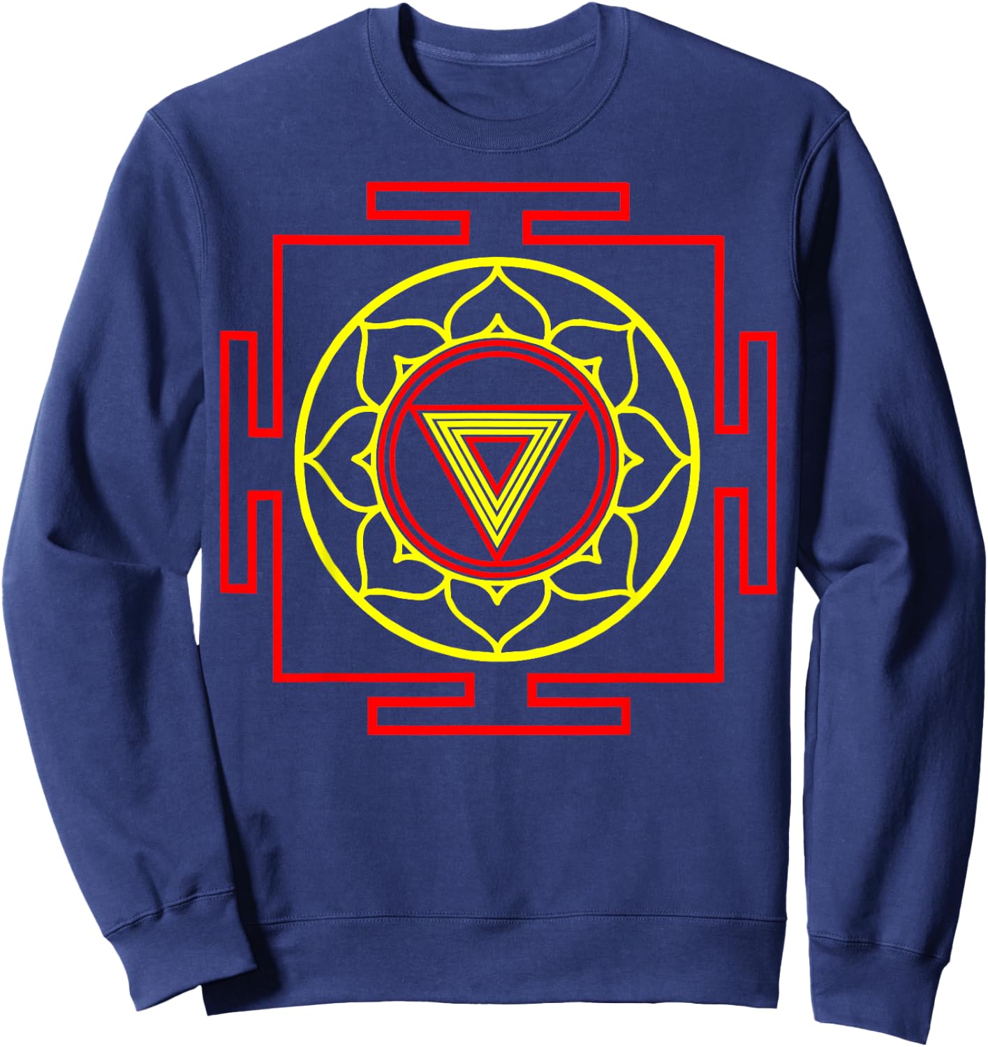 Kali Yantra T Shirt Art Form Meditation Sweatshirt - Sweatshirt | Navy