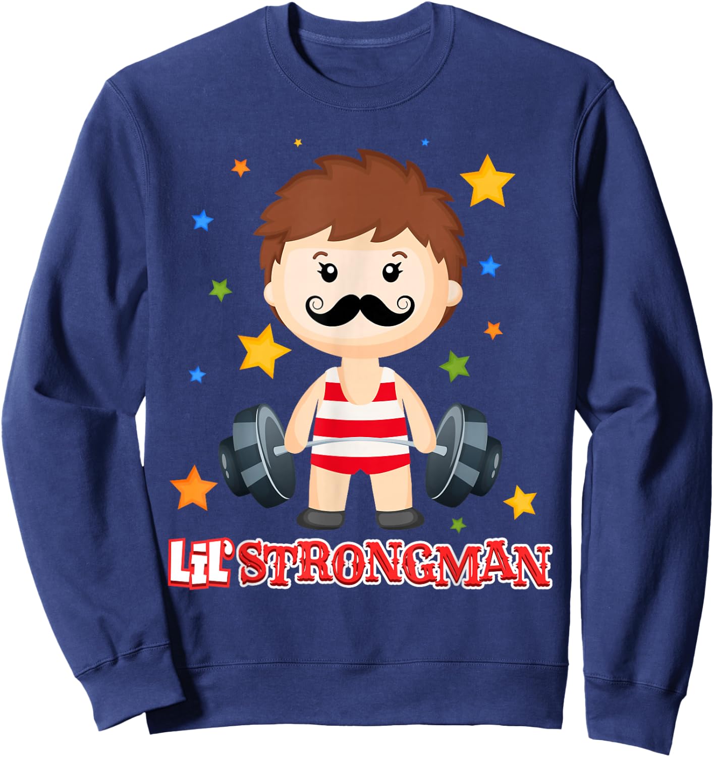 Strongman Shirt Boys - Circus Shirt - Kids Strongman Costume Sweatshirt - Sweatshirt | Navy