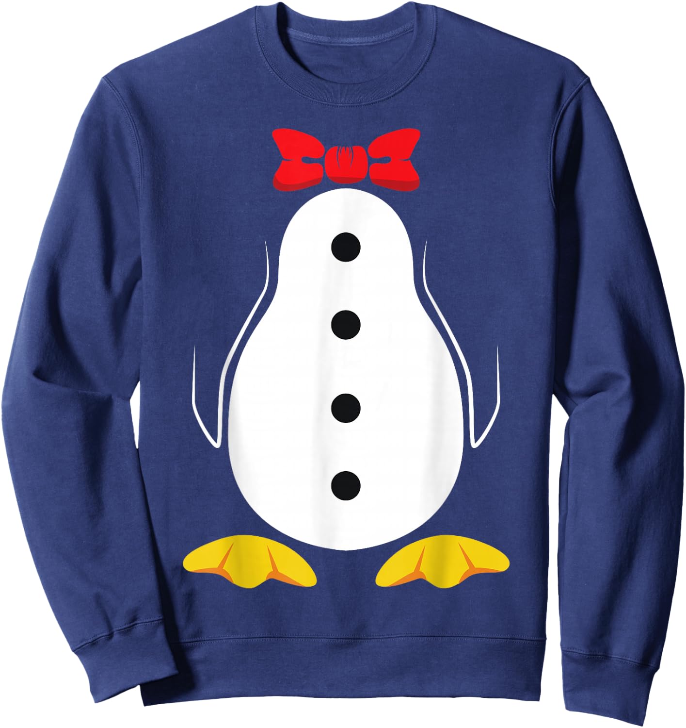 Penguin Kids Halloween Costume Design for Boys Girls Sweatshirt - Sweatshirt | Navy