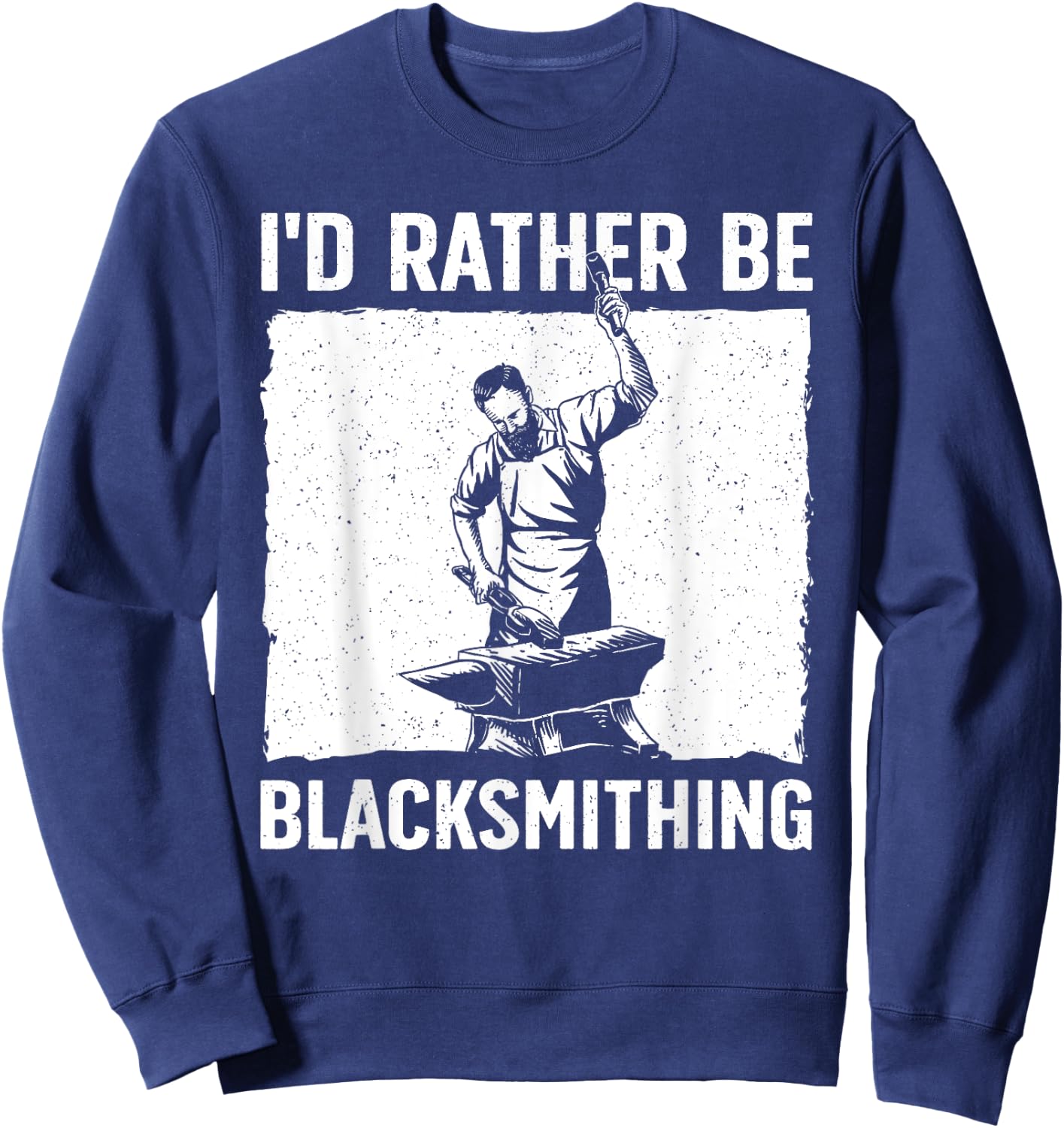 Cool Blacksmith Design Women Blacksmithing Forging Sweatshirt - Sweatshirt | Navy