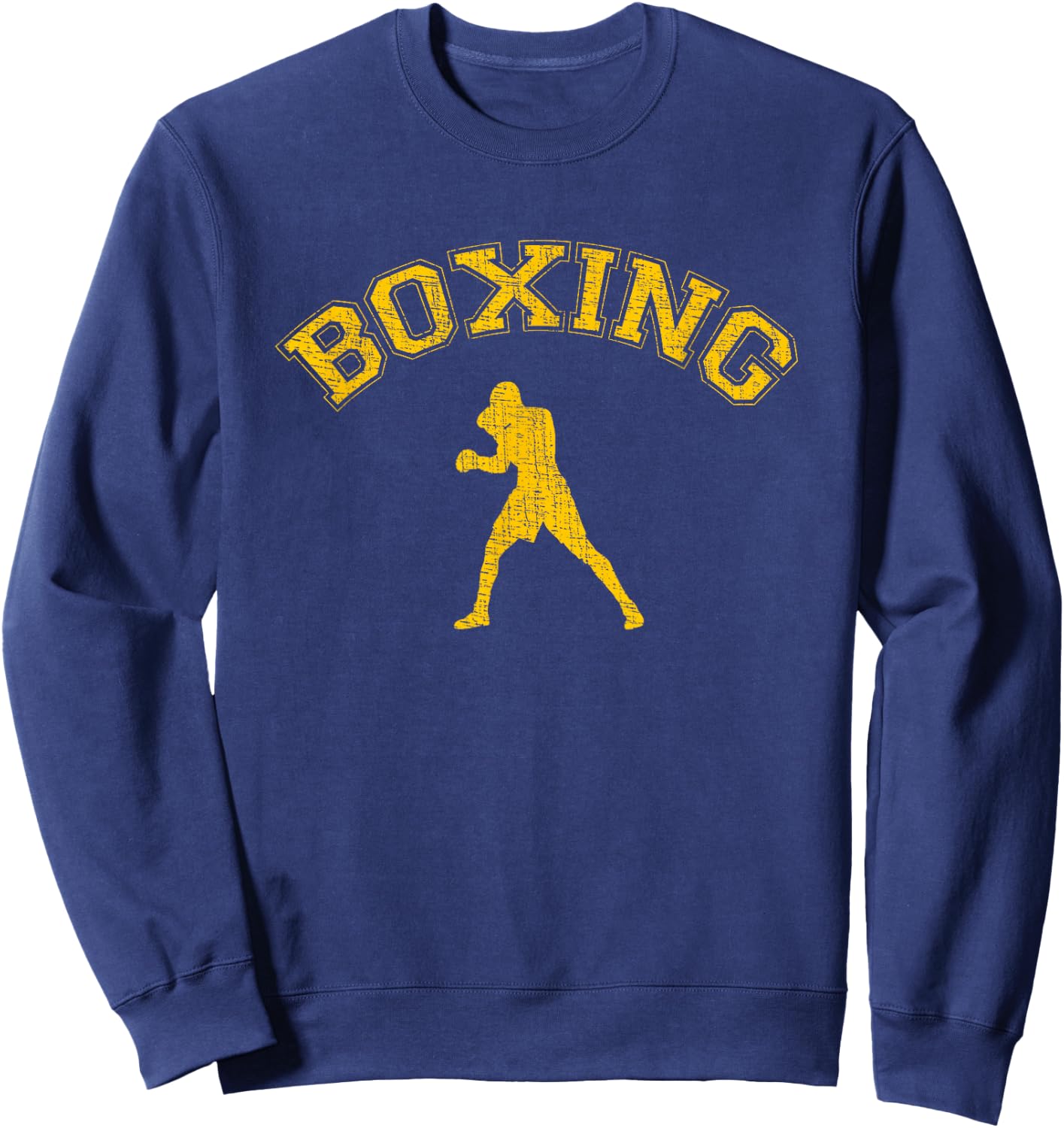 Classic College-style Boxing Sweatshirt - Sweatshirt | Navy