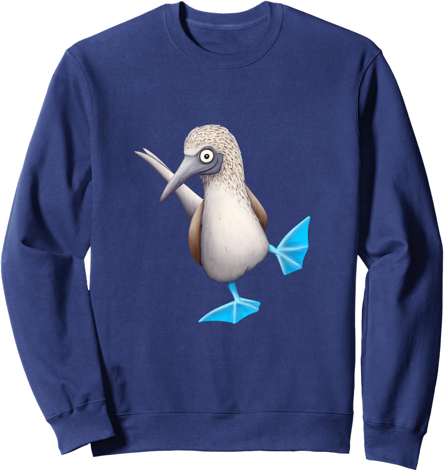 Fancy Dancing Sea Bird Funky Blue Foot Booby Sweatshirt - Sweatshirt | Navy
