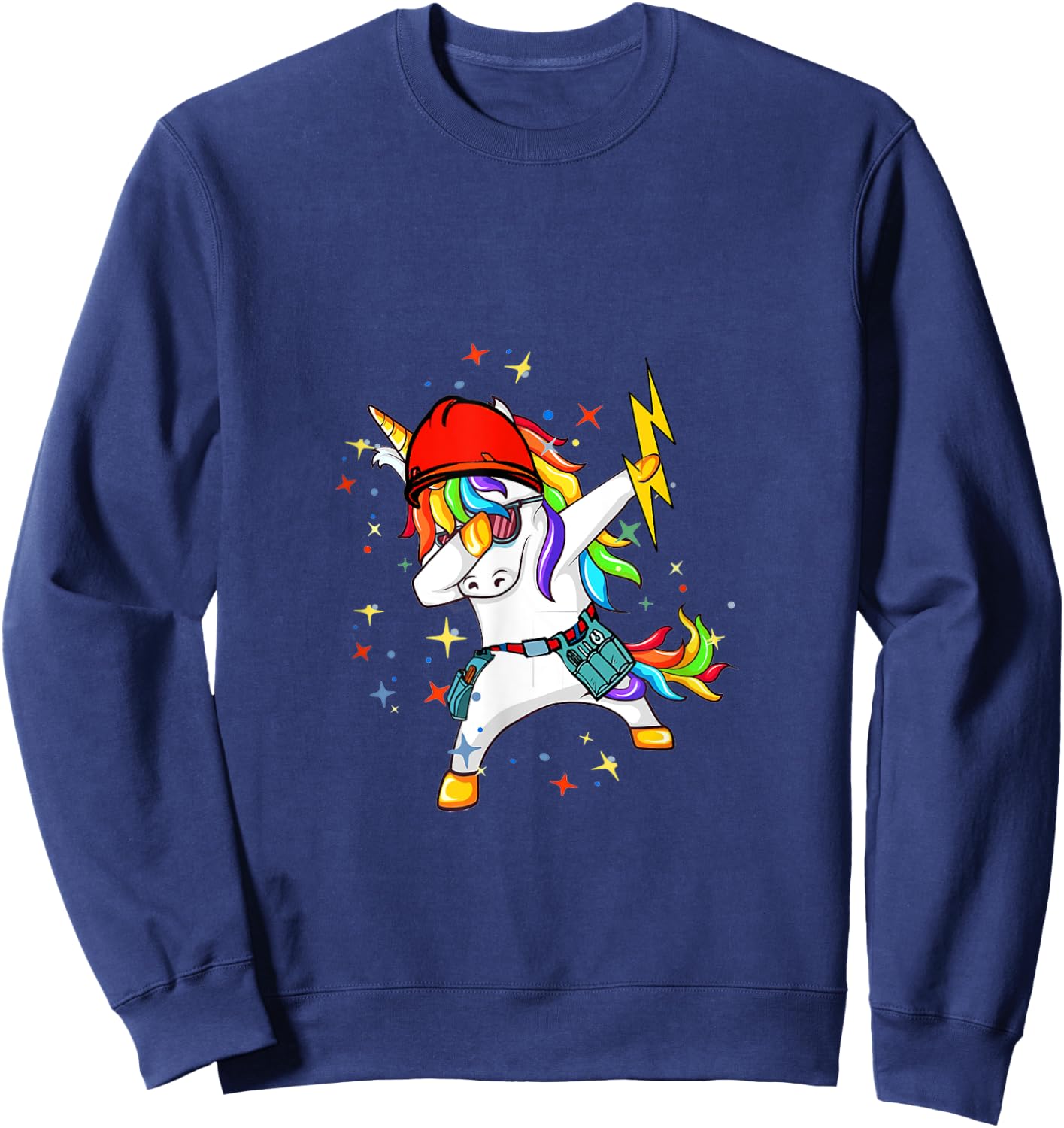 Electrician Unicorn Sweatshirt - Sweatshirt | Navy