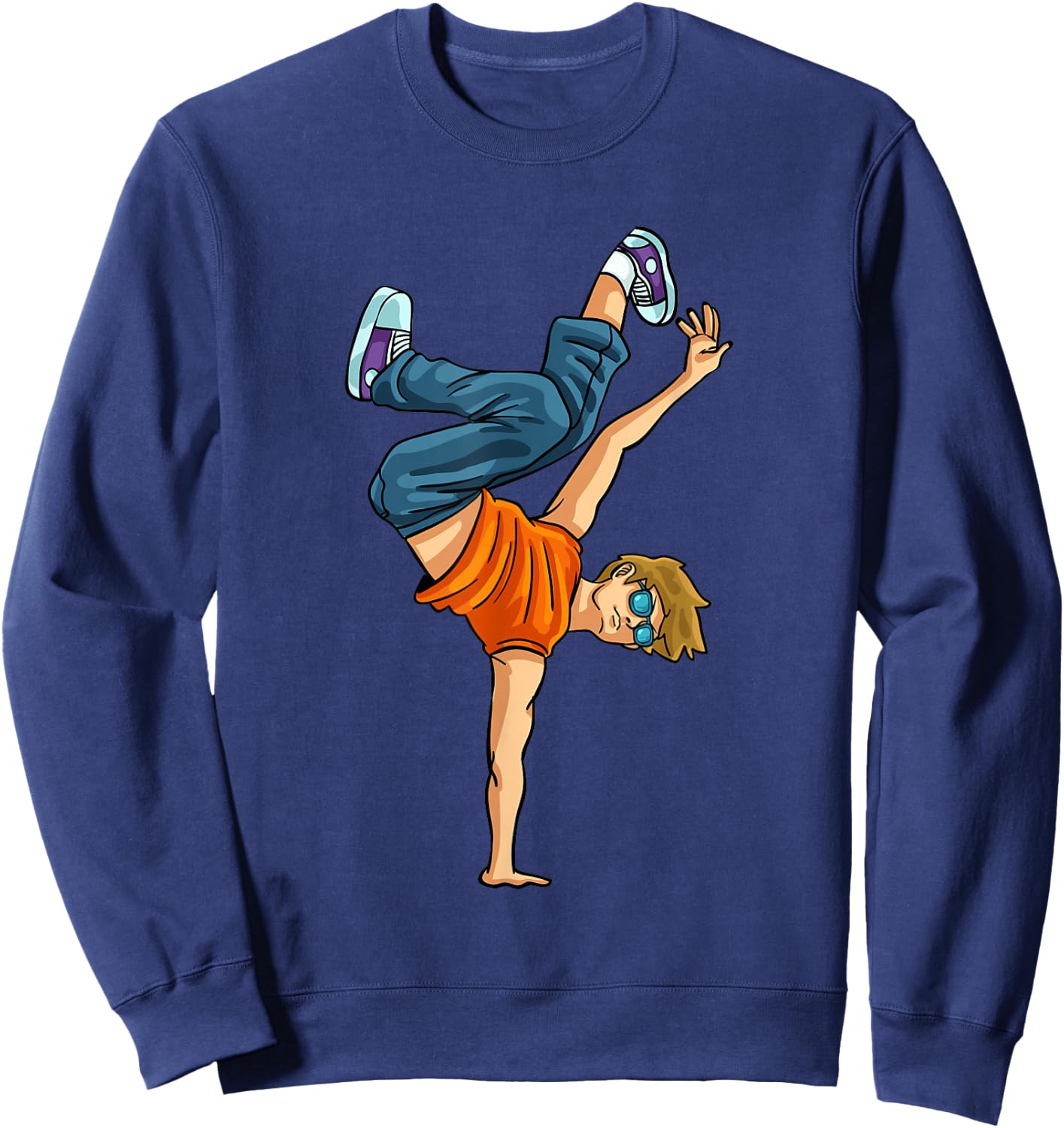 Breakdancing Breakdance Shirt Break Hiphop Hip Dancing Sweatshirt - Sweatshirt | Navy