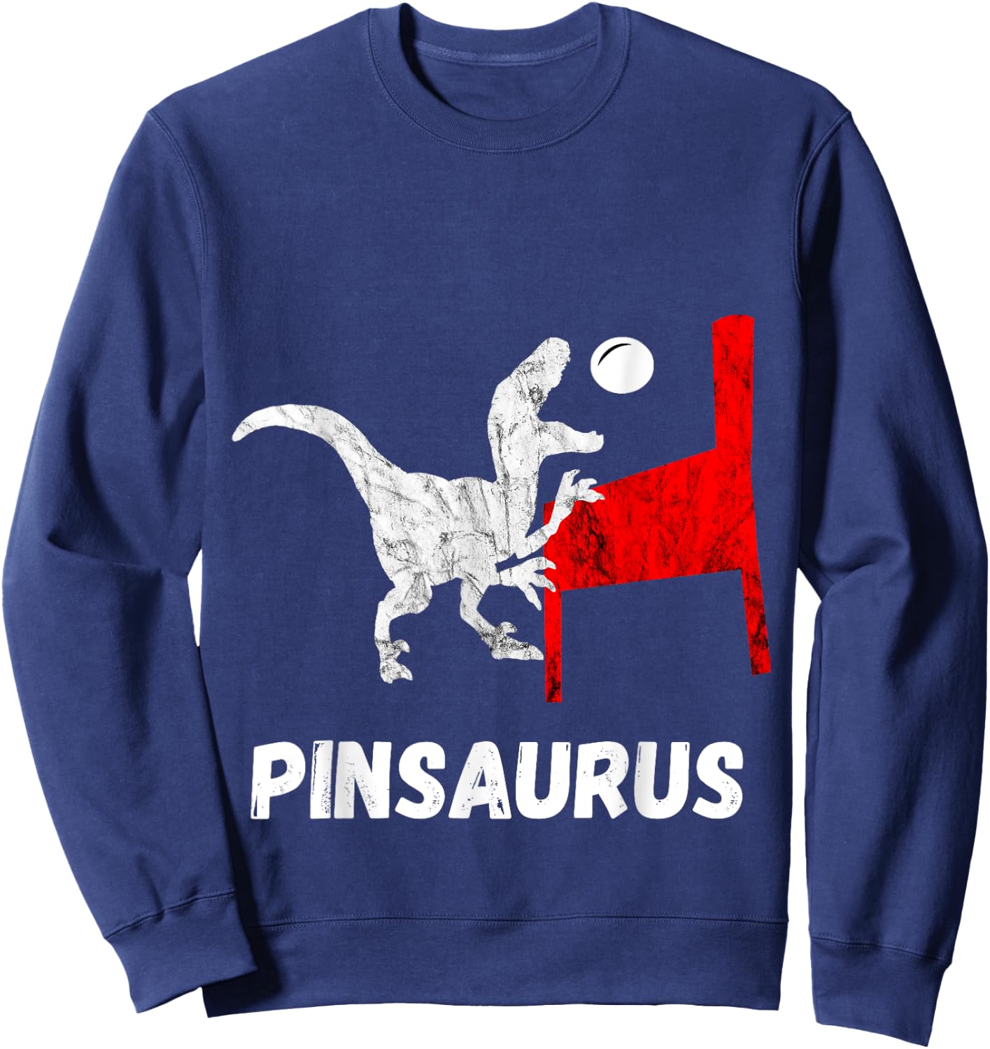 Dinosaurs Pinball Gamer Trex Pinball Machine Flipping Sweatshirt - Sweatshirt | Navy