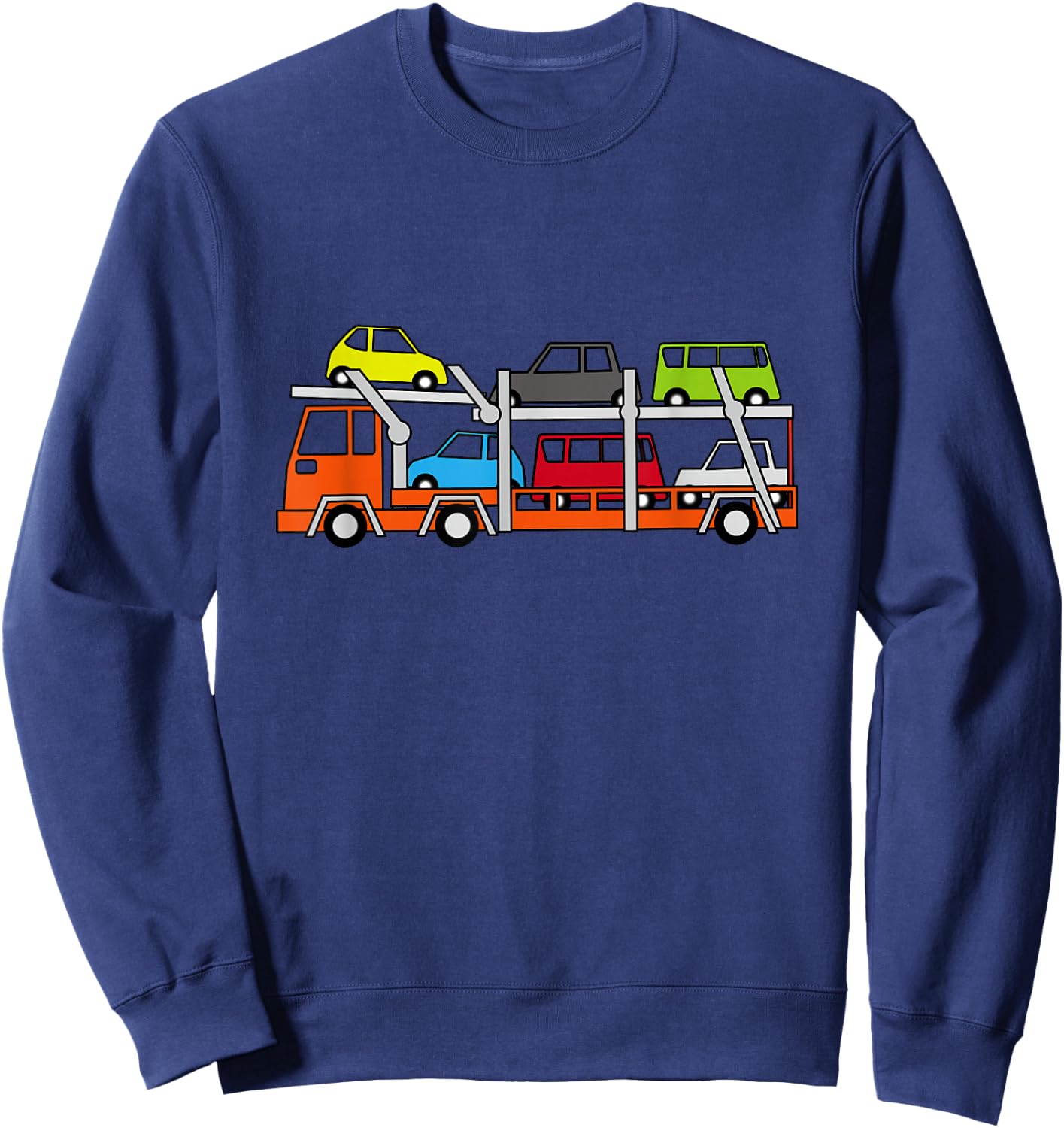Car Carrier Truck Sweatshirt - Sweatshirt | Navy