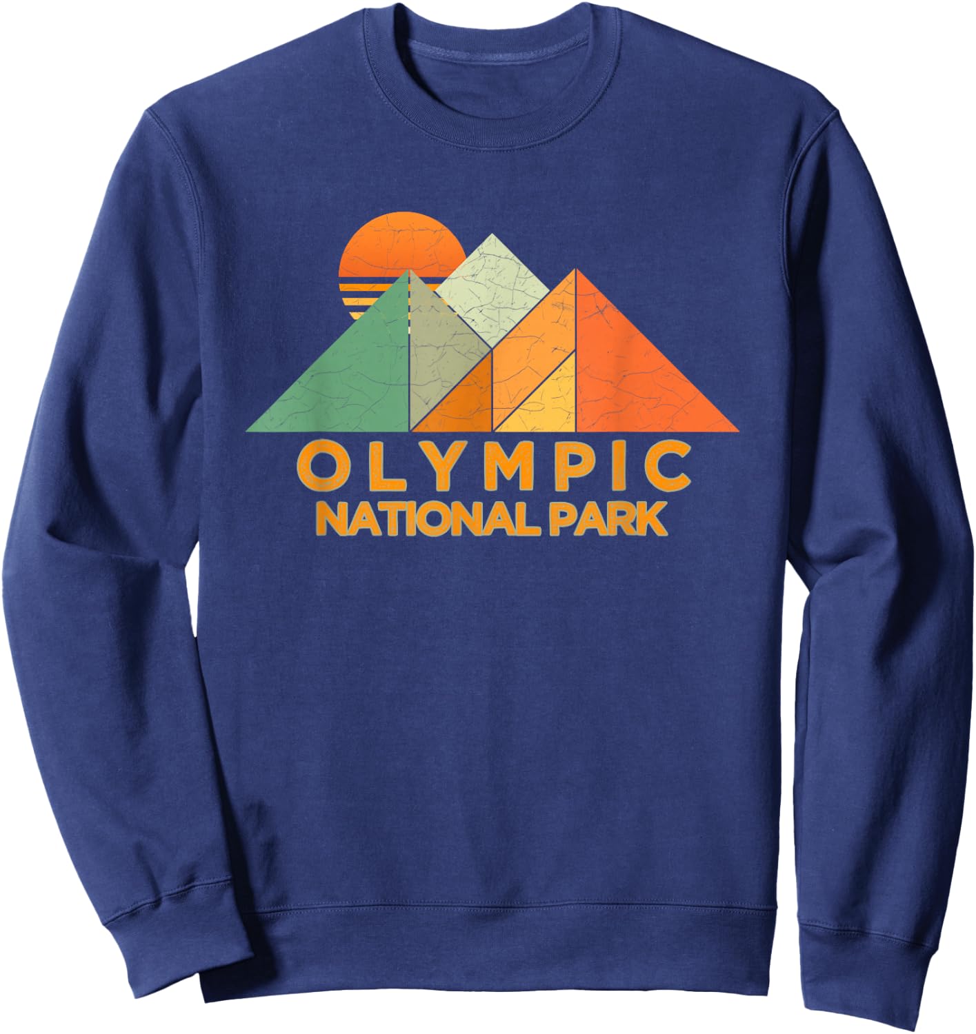 Retro Vintage Olympic Shirt National Park Shirt Sweatshirt - Sweatshirt | Navy