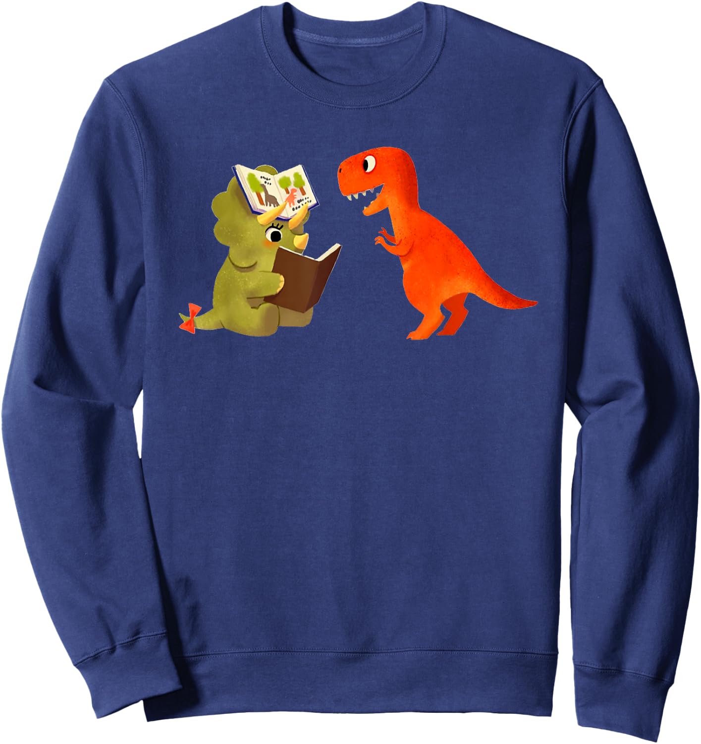 Cute Dinosaurs Book Sweatshirt - Sweatshirt | Navy