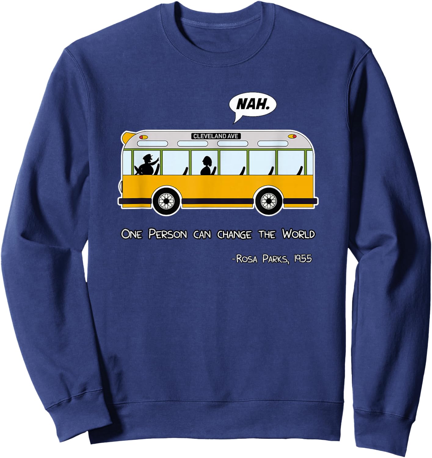 Equality Rosa Freedom Civil Rights Parks Afro Gift Shirt Sweatshirt - Sweatshirt | Navy