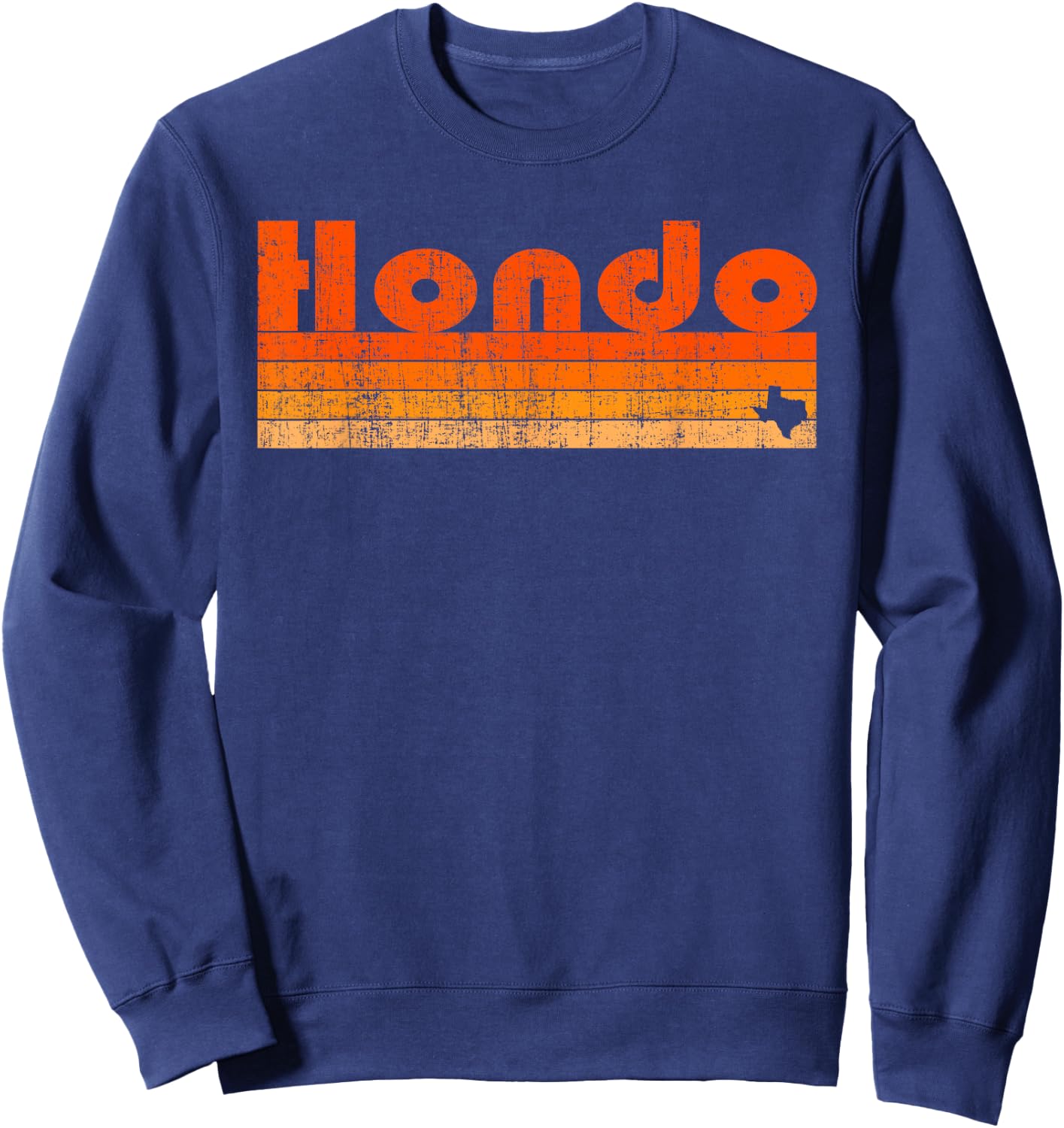 Retro 80s Style Hondo TX Sweatshirt - Sweatshirt | Navy