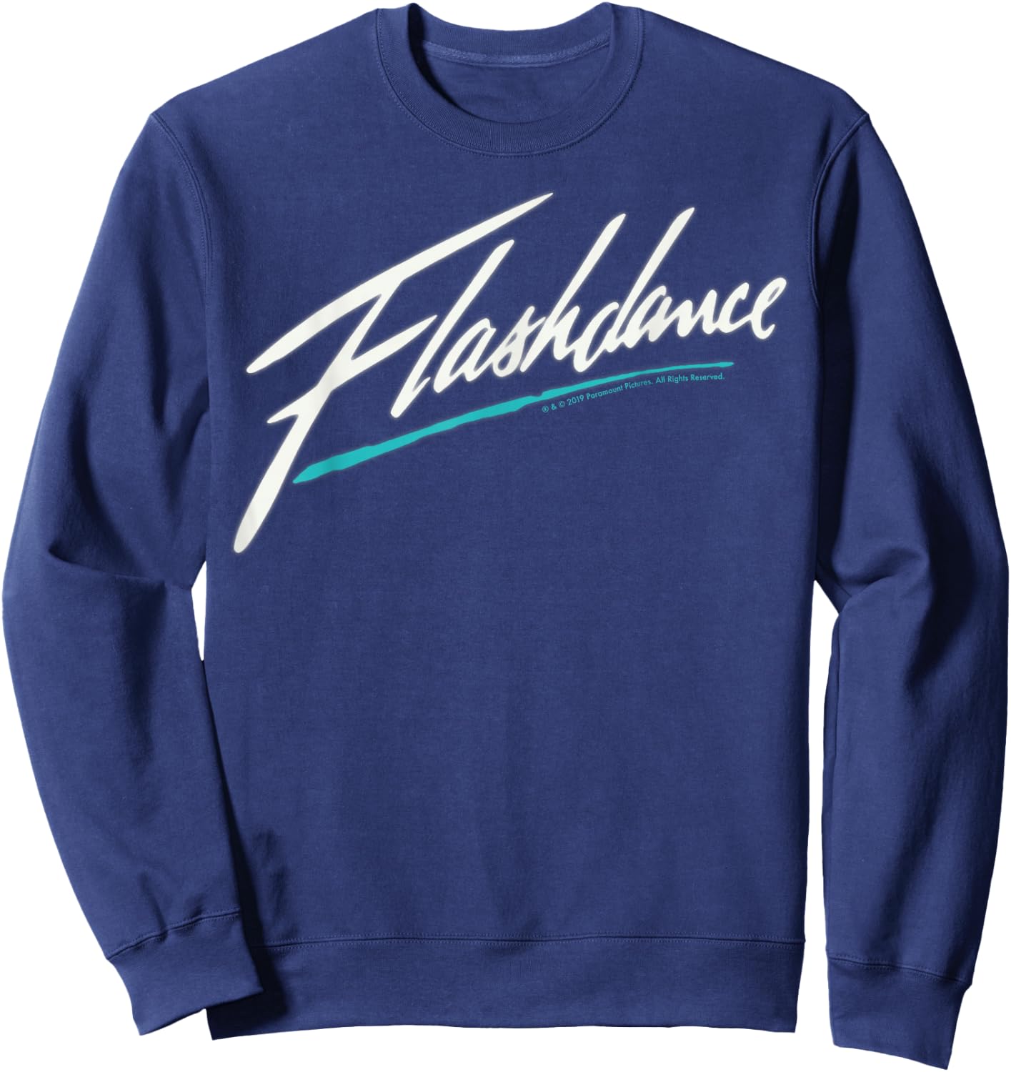 Flashdance Simple Title Logo Sweatshirt - Sweatshirt | Navy