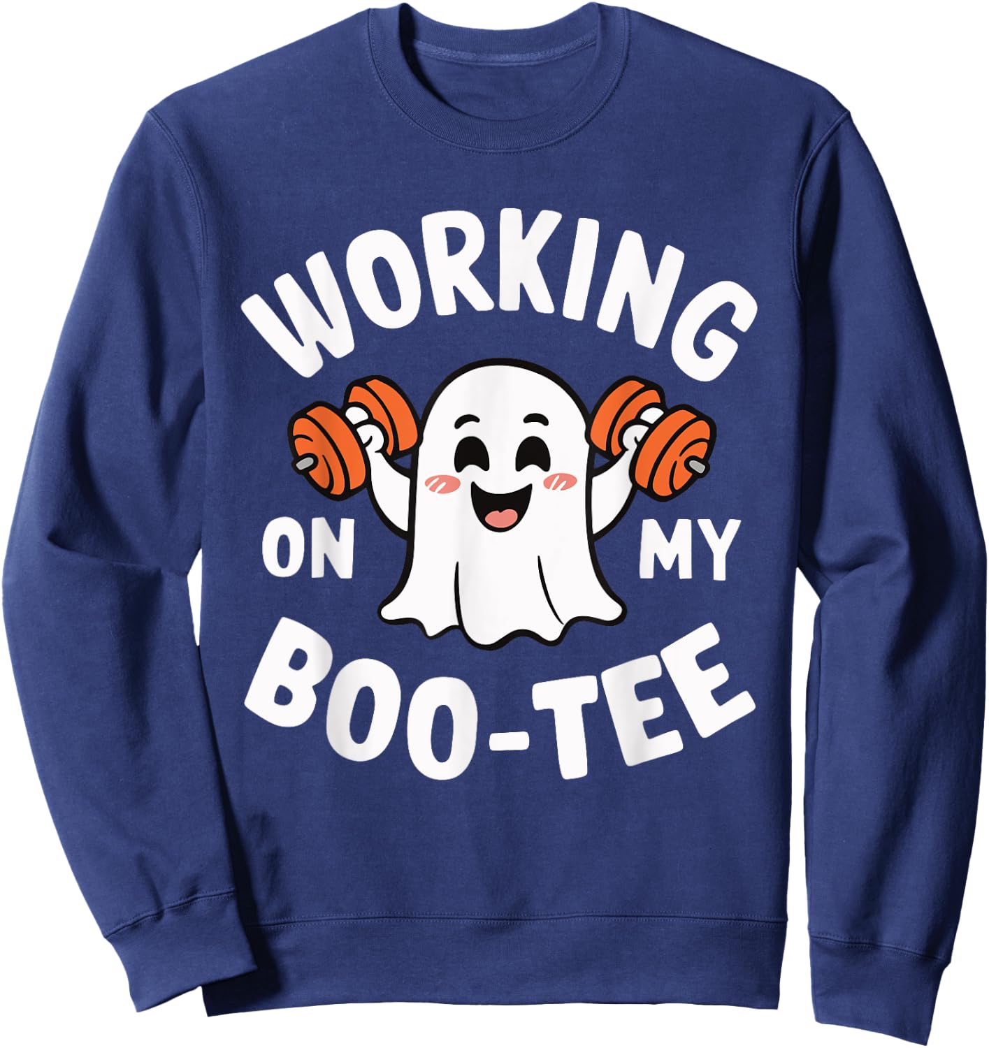 Working On My Boo Sweatshirt - Sweatshirt | Navy