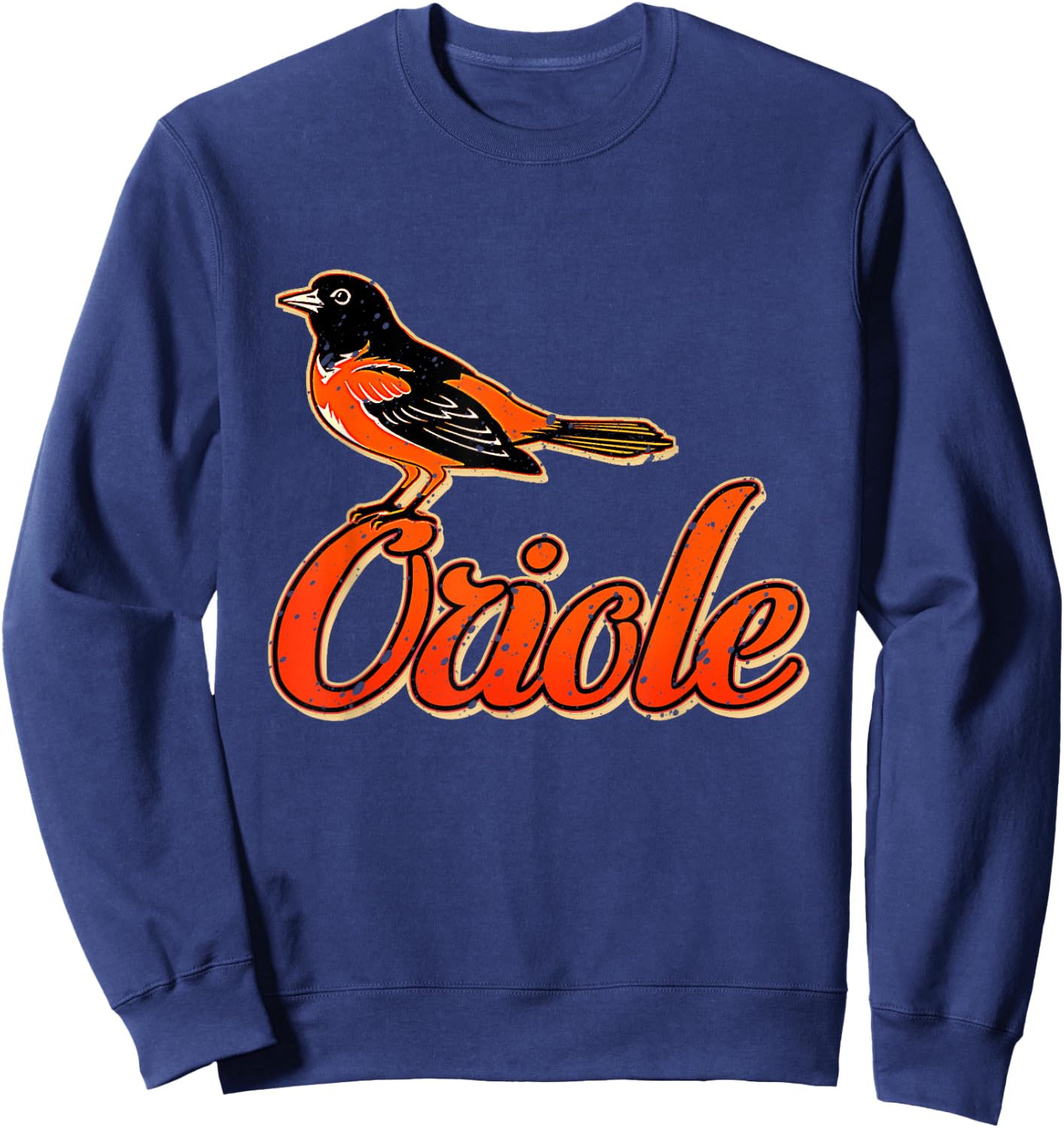 Vintage Oriole Bird' Amazing Bird Gift Shirt Sweatshirt - Sweatshirt | Navy