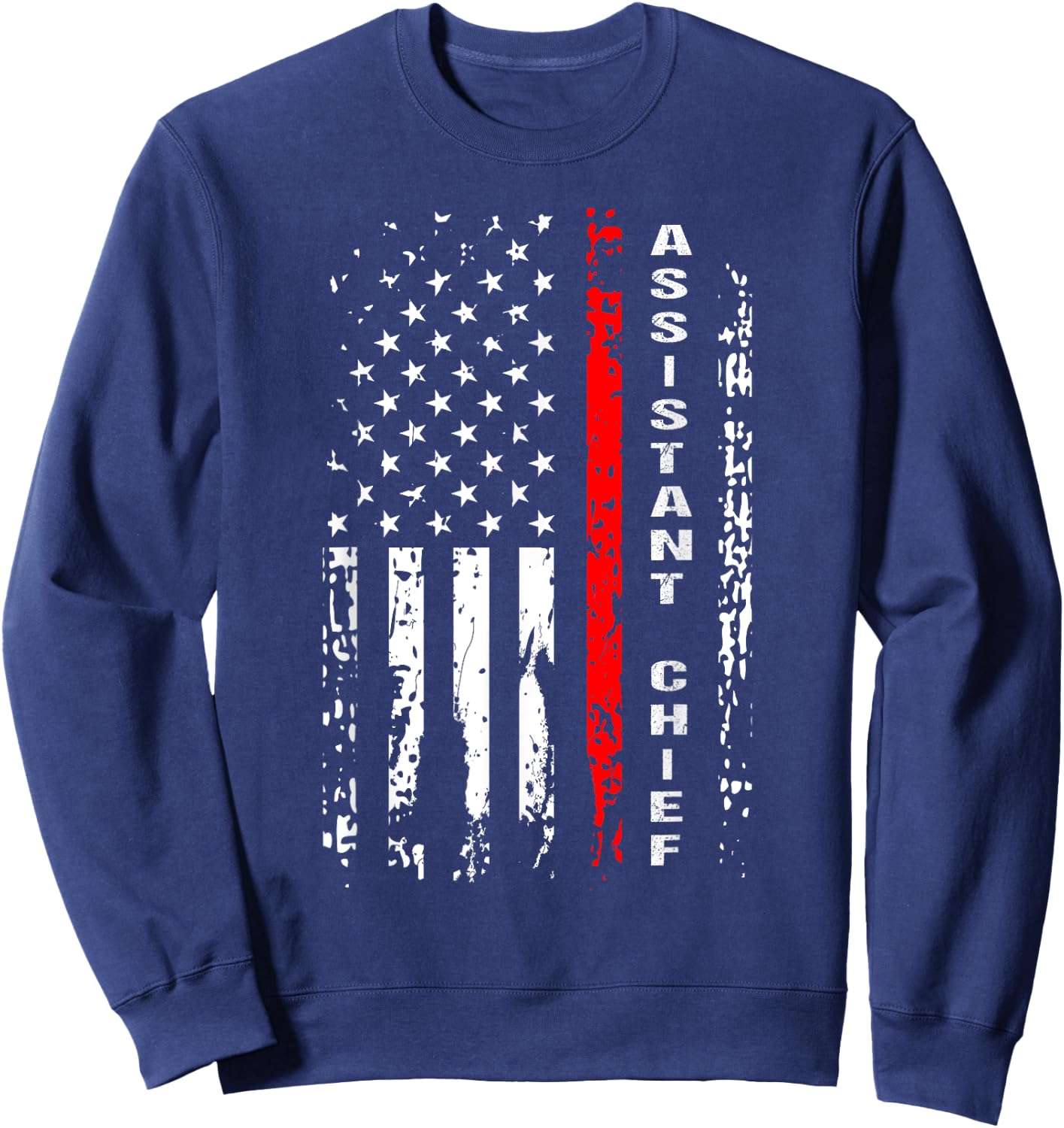 Firefighter Assistant Chief Shirt Assistant Chief Gift Sweatshirt - Sweatshirt | Navy