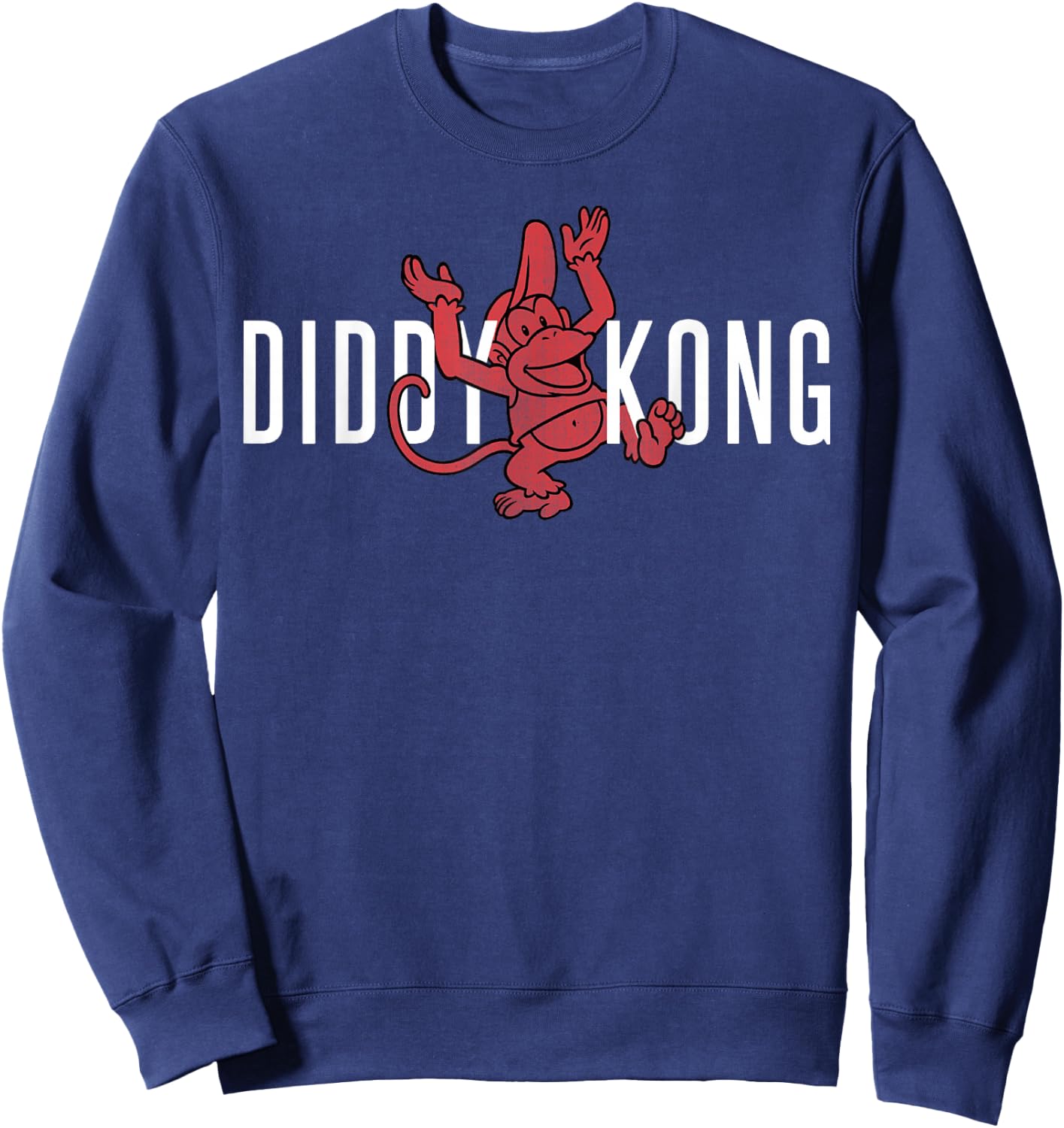 Nintendo Donkey Kong Diddy Kong Happy Logo Sweatshirt - Sweatshirt | Navy