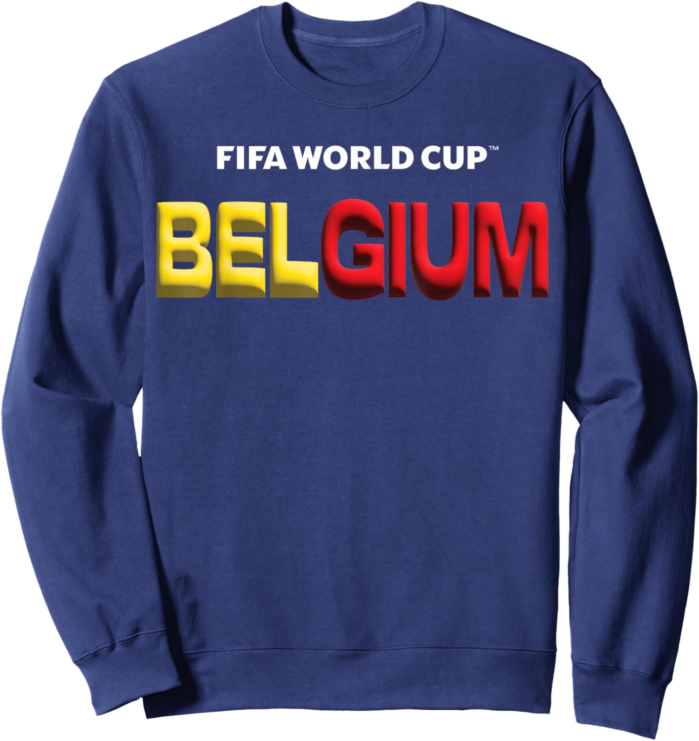 FIFA World CUP26 Belgium Bubble Color Sweatshirt - Sweatshirt | Navy