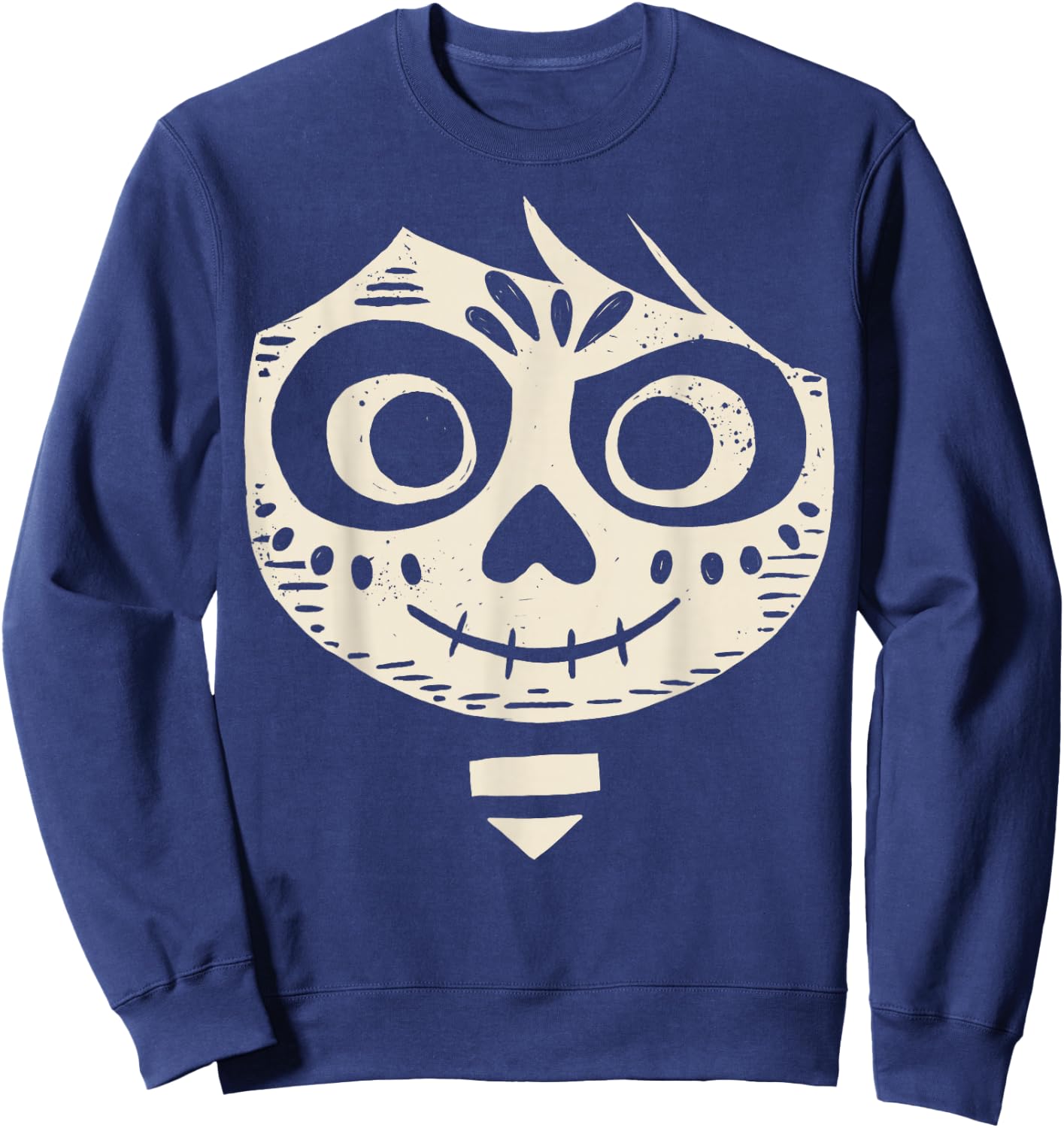 Disney Pixar Coco Halloween Miguel Big Face Portrait Sweatshirt - Sweatshirt | Navy