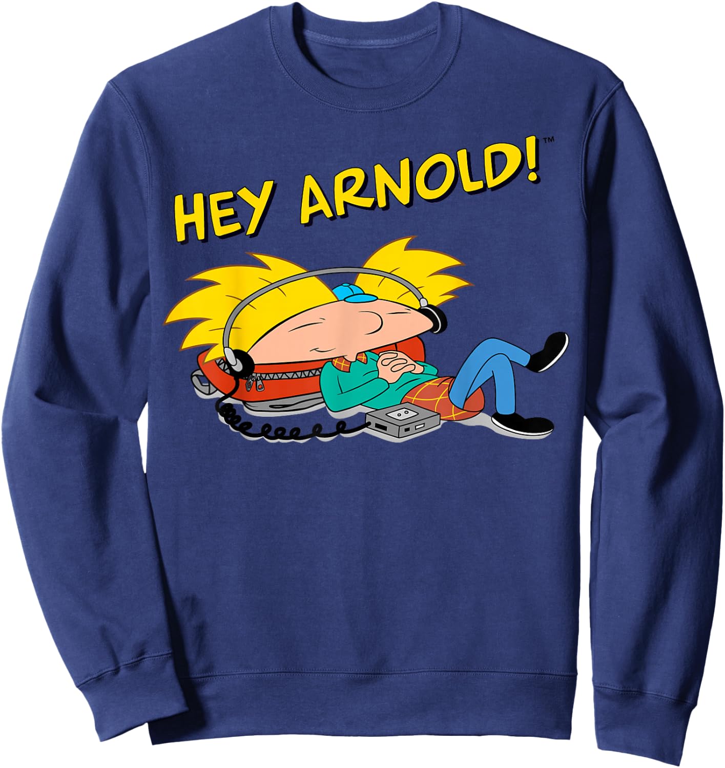 Nickelodeon Hey Arnold Chillaxing Sweatshirt - Sweatshirt | Navy