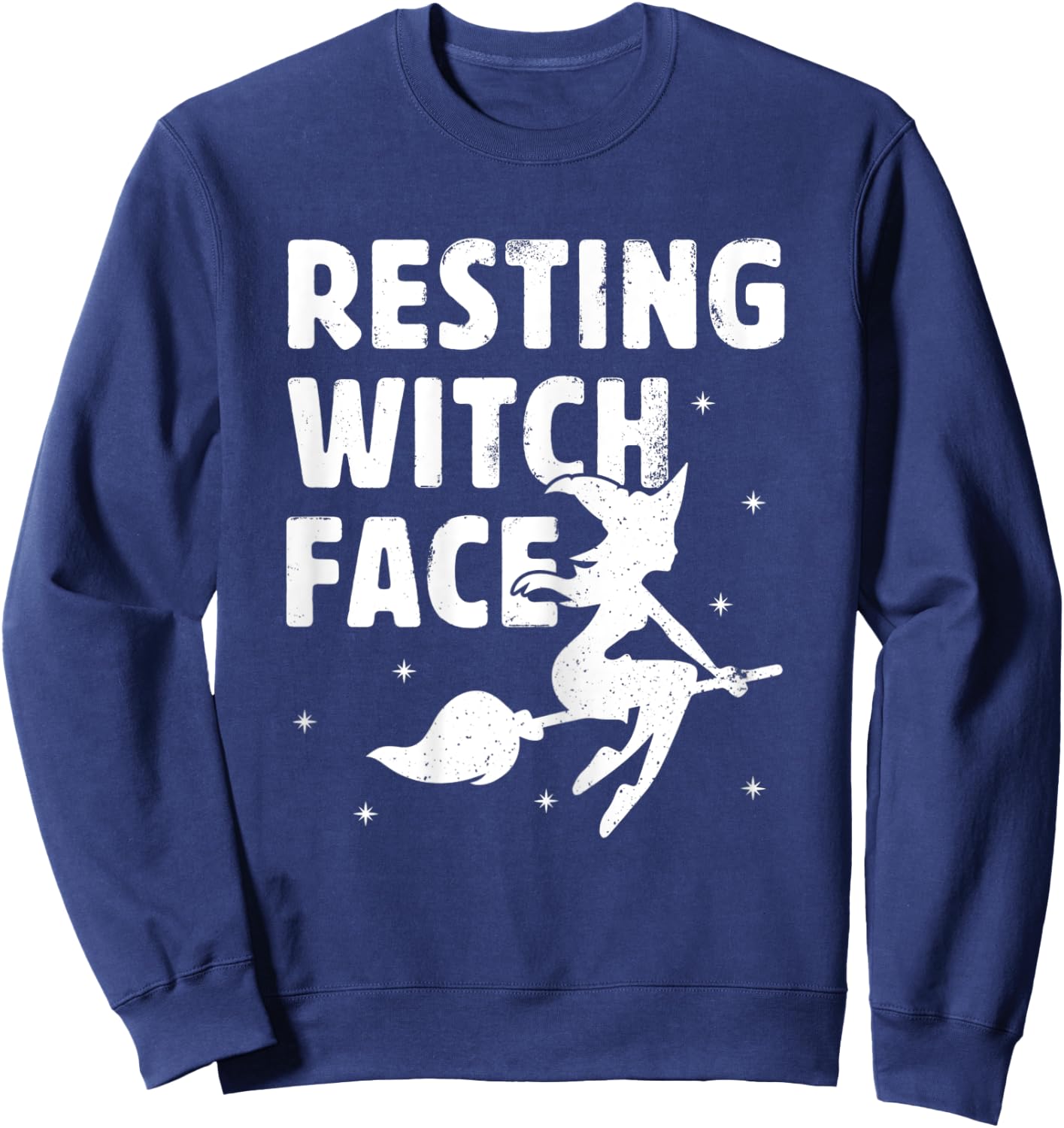 Resting Witch Face Shirt - Witches Halloween Costume Gift Sweatshirt - Sweatshirt | Navy