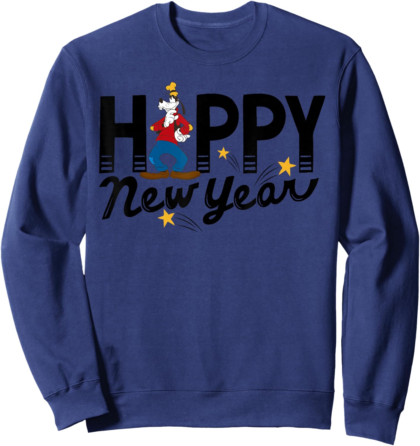 Disney Vintage Goofy Happy New Year Sweatshirt - Sweatshirt | Navy