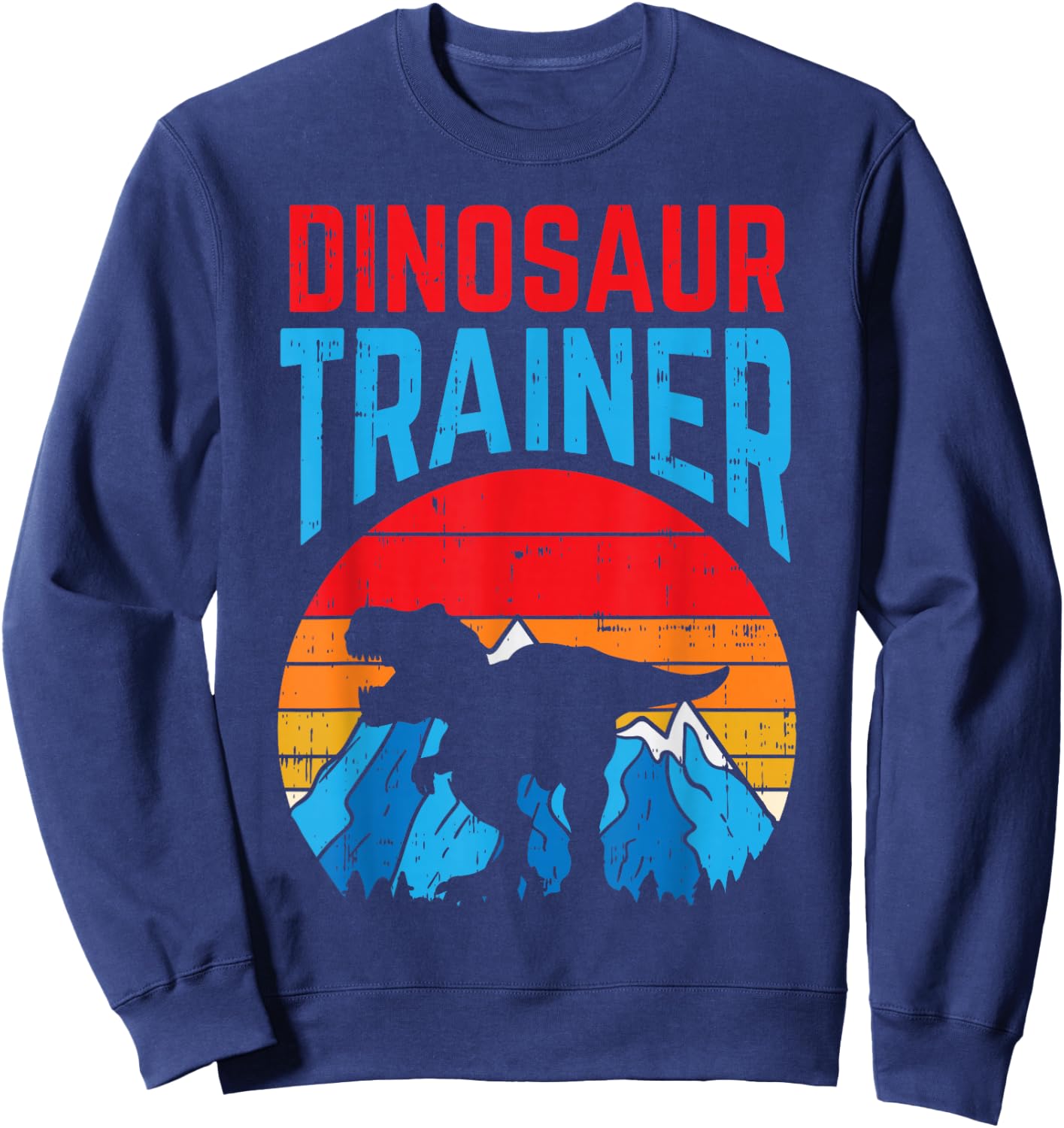 Dinosaur Trainer T-Rex Funny Easy Halloween Costume Boys Sweatshirt - Sweatshirt | Navy