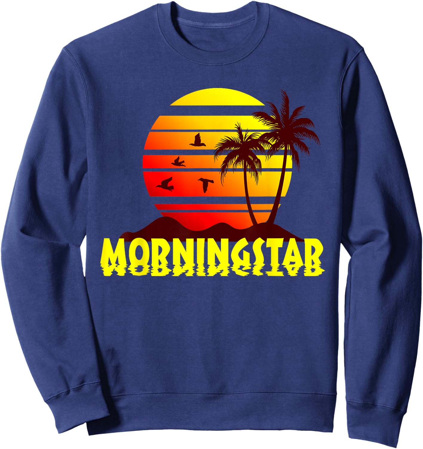 MORNINGSTAR Beach Sunset Vacation Souvenir Shirt Sweatshirt - Sweatshirt | Navy