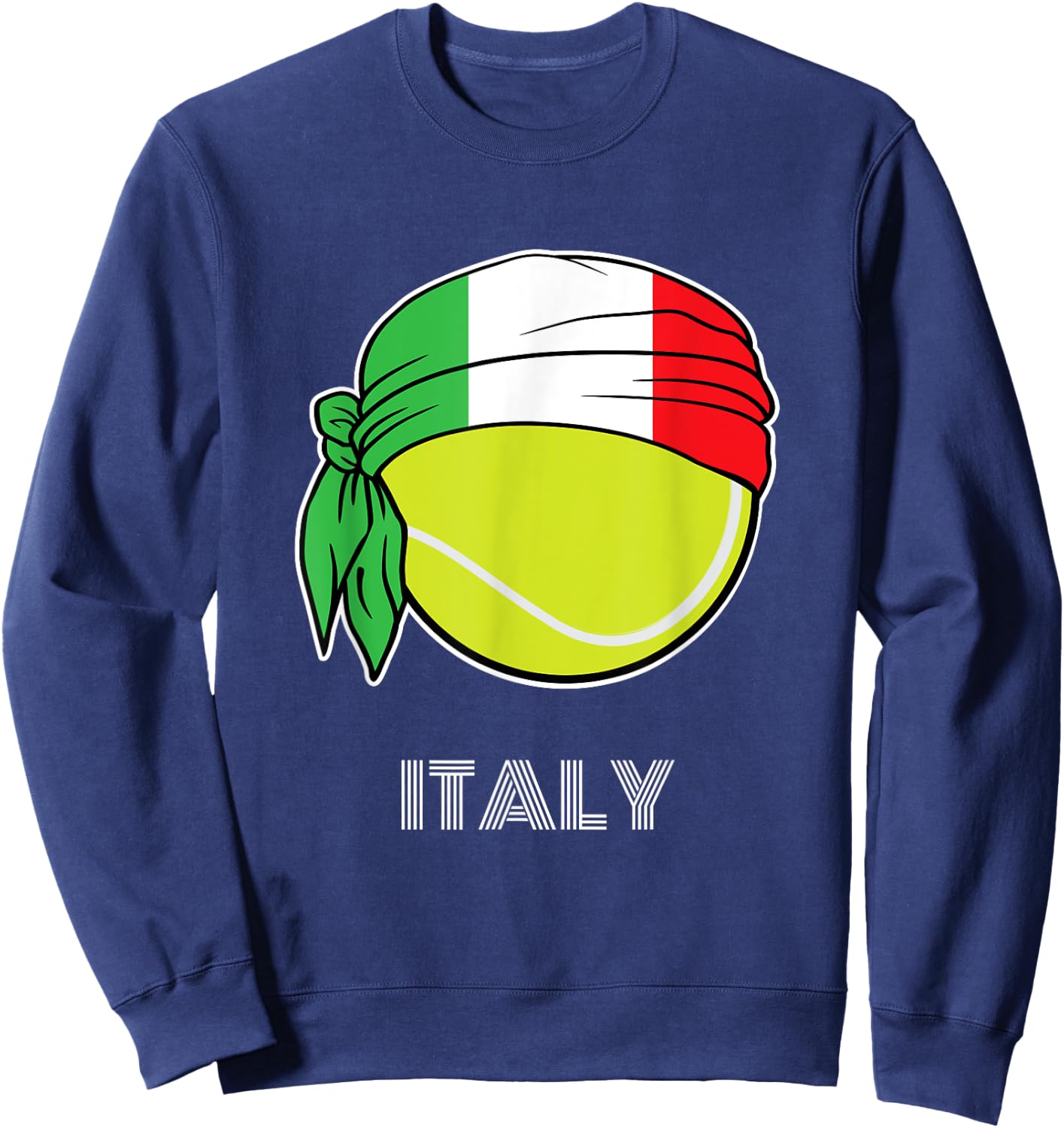 Italy Tennis Shirt for Italian Players, Italy Tennis Sweatshirt - Sweatshirt | Navy