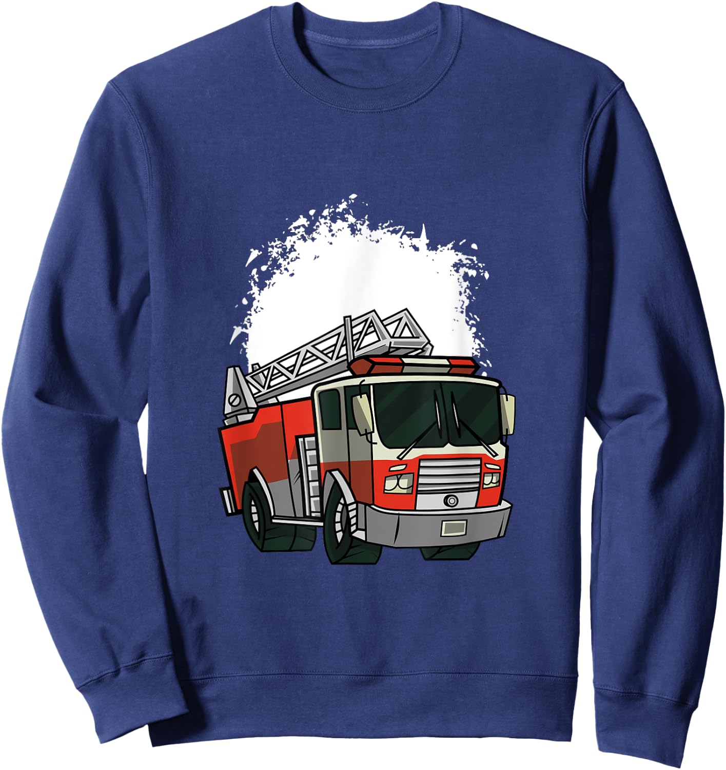 First Responder Fireman Truck Men Women Kids Sweatshirt - Sweatshirt | Navy