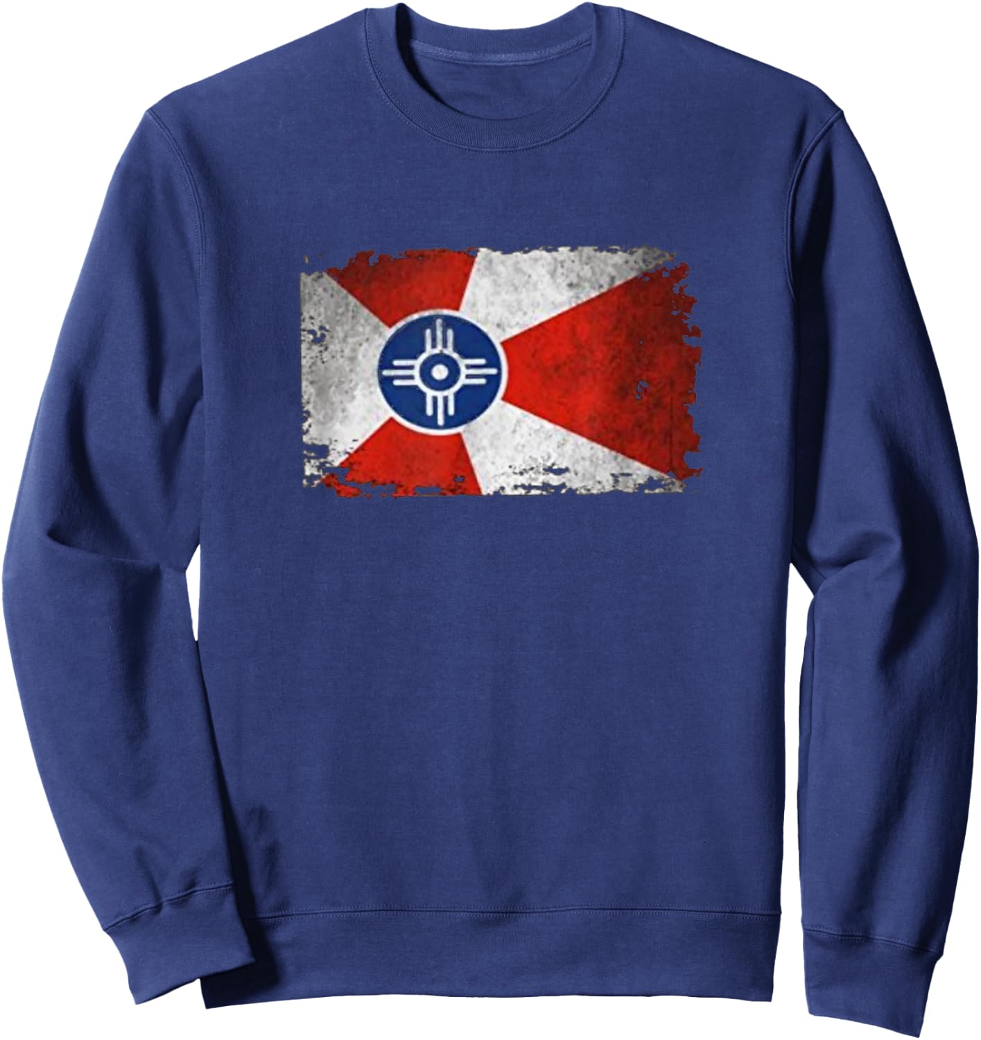 Vintage Wichita Flag Sweatshirt - Sweatshirt | Navy