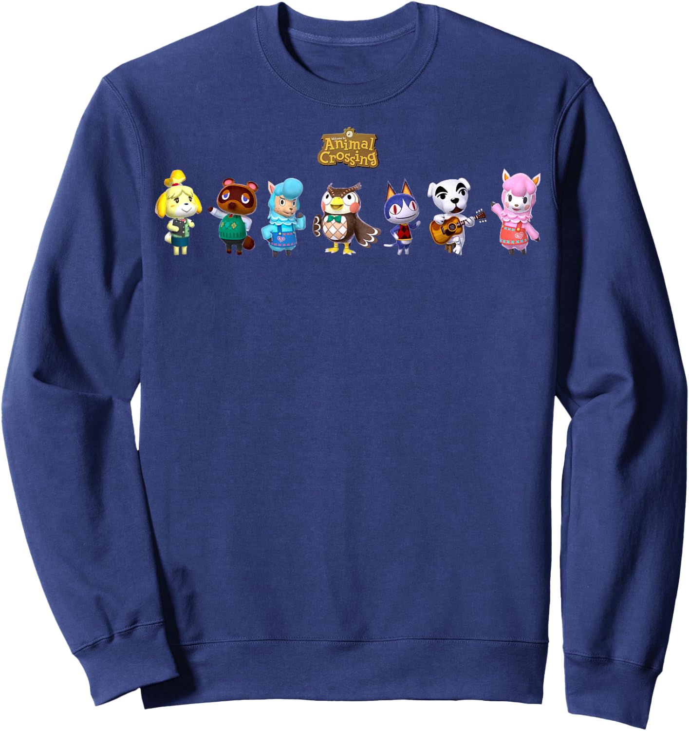 Animal Crossing Character Lineup Small Sweatshirt - Sweatshirt | Navy