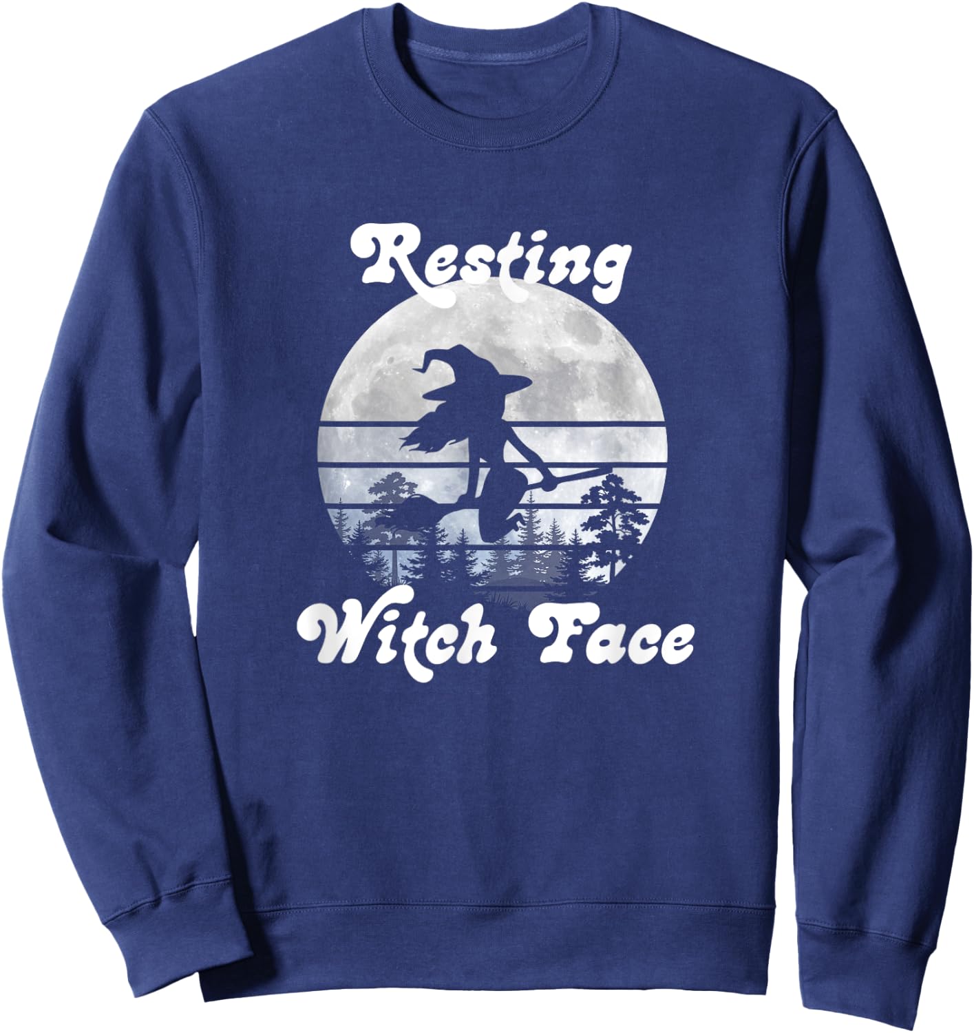 Resting Witch Face Sweatshirt - Sweatshirt | Navy