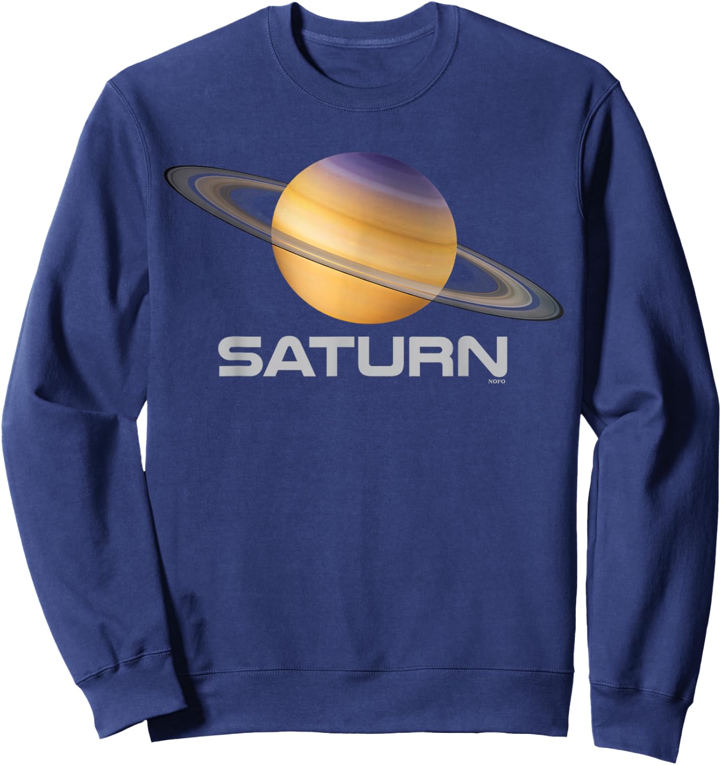 Saturn Solar System Planet Sweatshirt - Sweatshirt | Navy